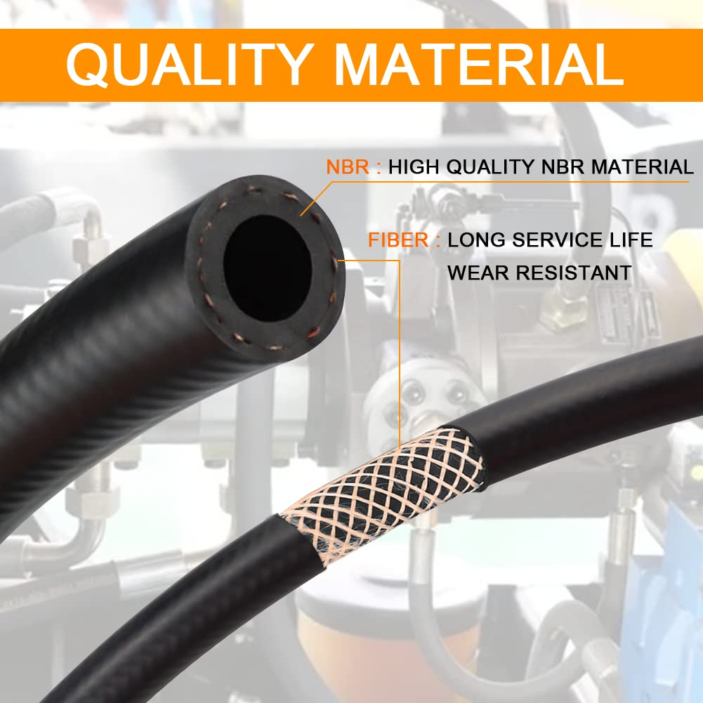 Fuel Line Nbr Fuel Line Hose Rubber Push On Fuel Hose For Small Engines (1/2 Id, 20 Feet)