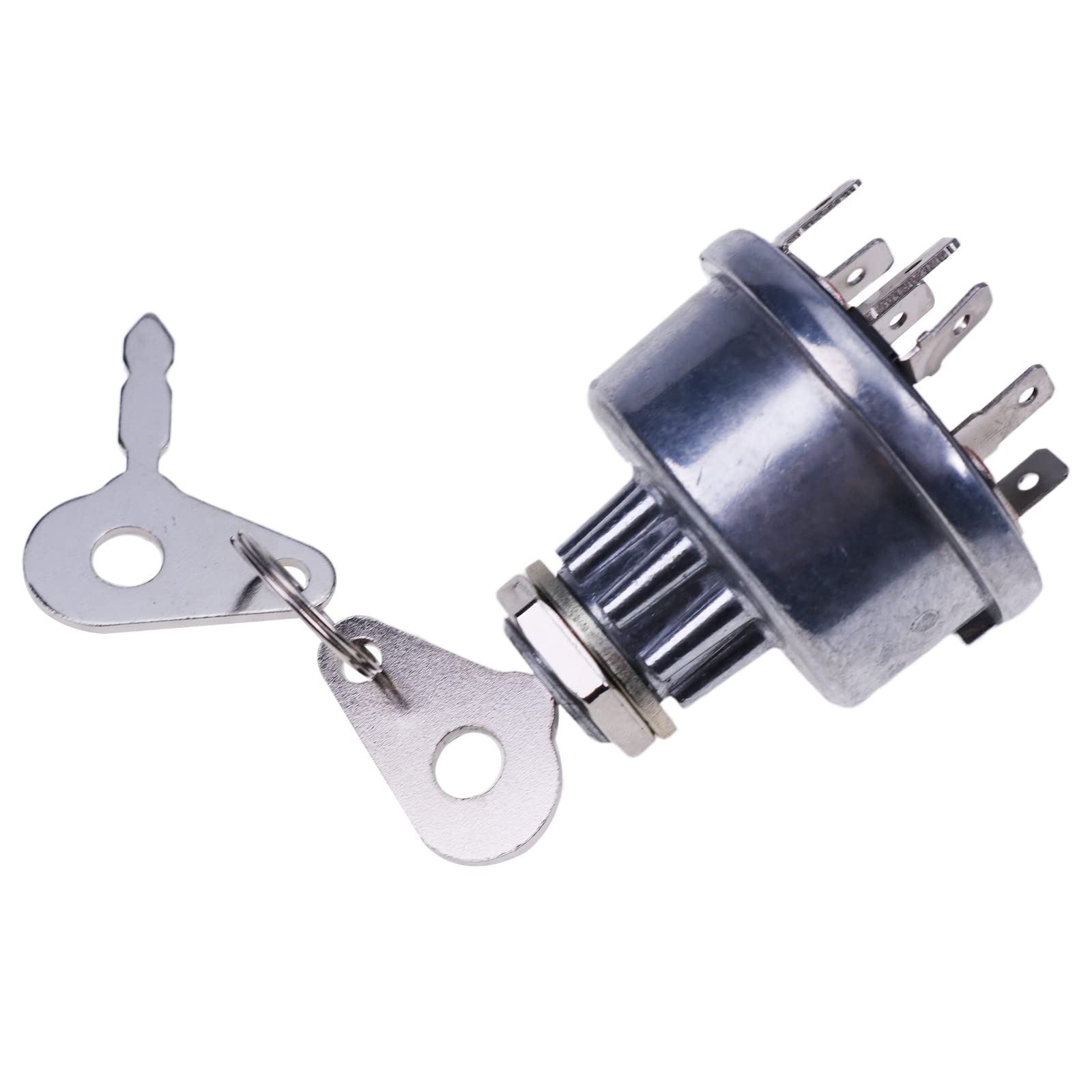 JZGRDN Ignition Key Switch E7NN11N501AB Compatible with Ford 2000 3000 4000 5000 6000 7000 8000 2600 3600 4600 Tractor, 530 531