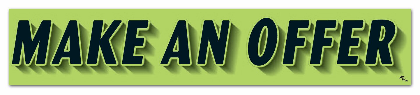 Slogan Car Window Stickers - Black and Fluorescent Green (12 Pack)