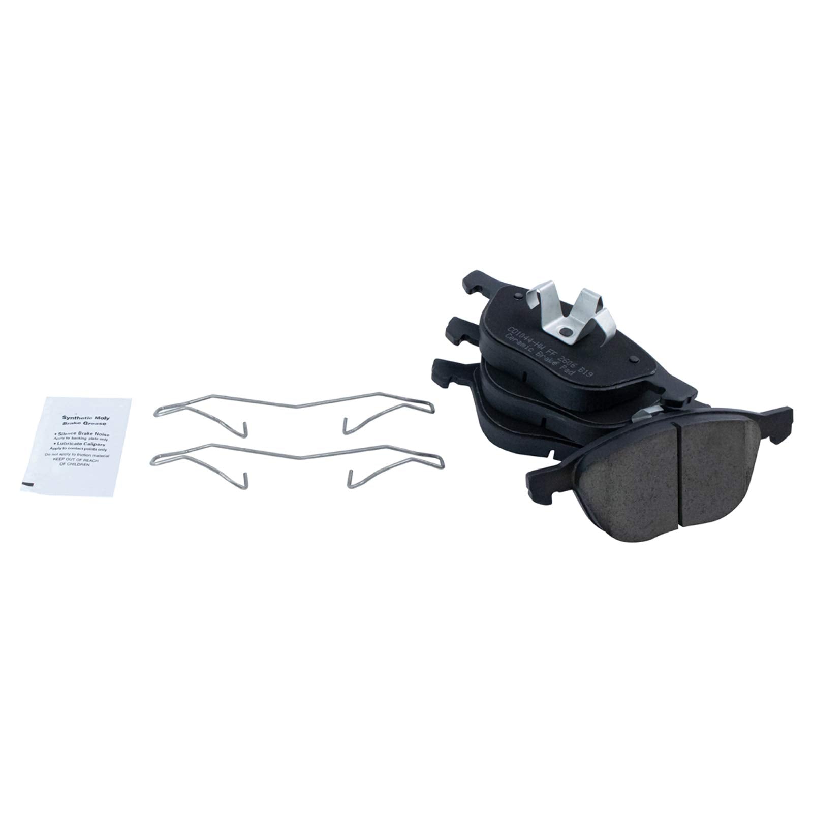 Trq Front Brake Pad & Rotor Kit Brake Pads Brake Rotor Ceramic Compatible With 2013-2018 Ford C-Max 2012-2018 Focus 2012-2013 Vo