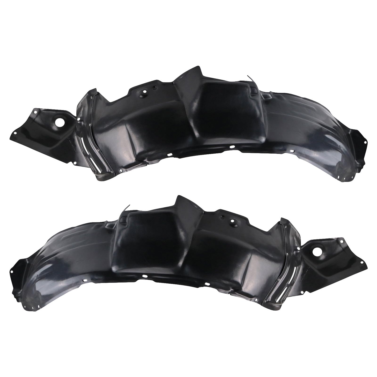 Trq Inner Fender Liner Set Compatible With 2006-2007 Toyota Highlander To1250113 To1251115
