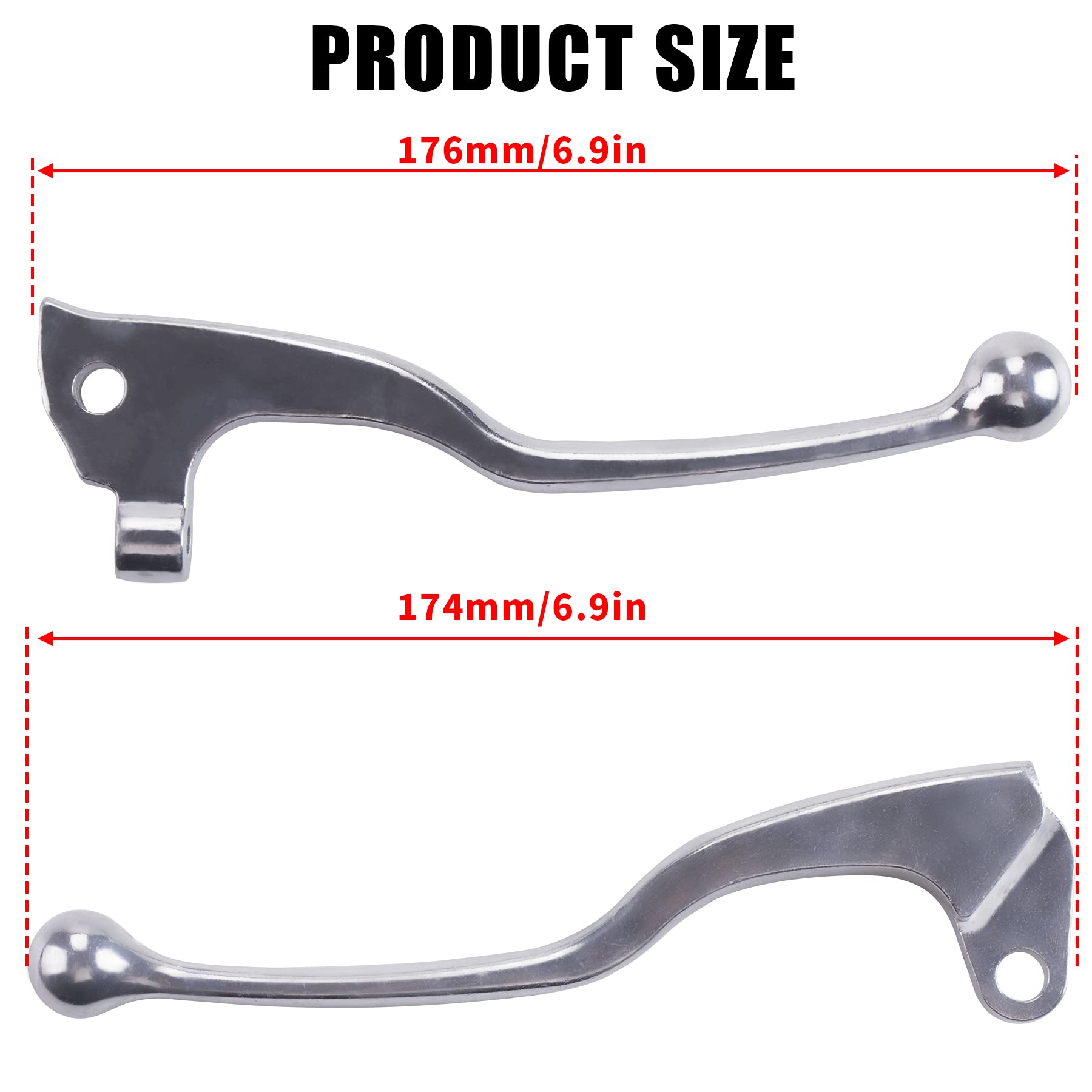 Cncmotok Front Brake Clutch Levers Compatible With Yamaha Yz80 Yz125 Tw200 Xt225 250 Xt225 Xt250 Ttr250 Xt350 Xt600 Tt600