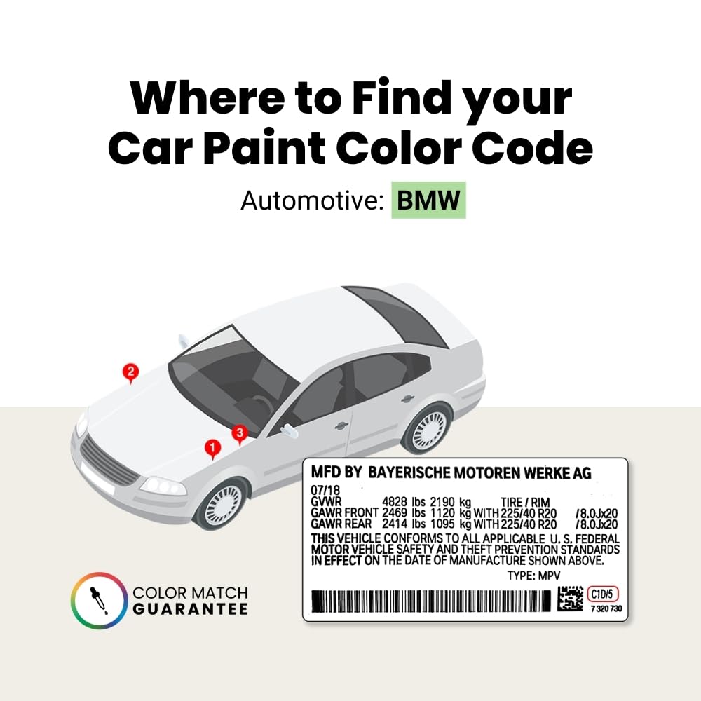 Touchupdirect 314 Bright Red Compatible With Bmw Exact Match Touch Up Paint Brush - Essential Kit