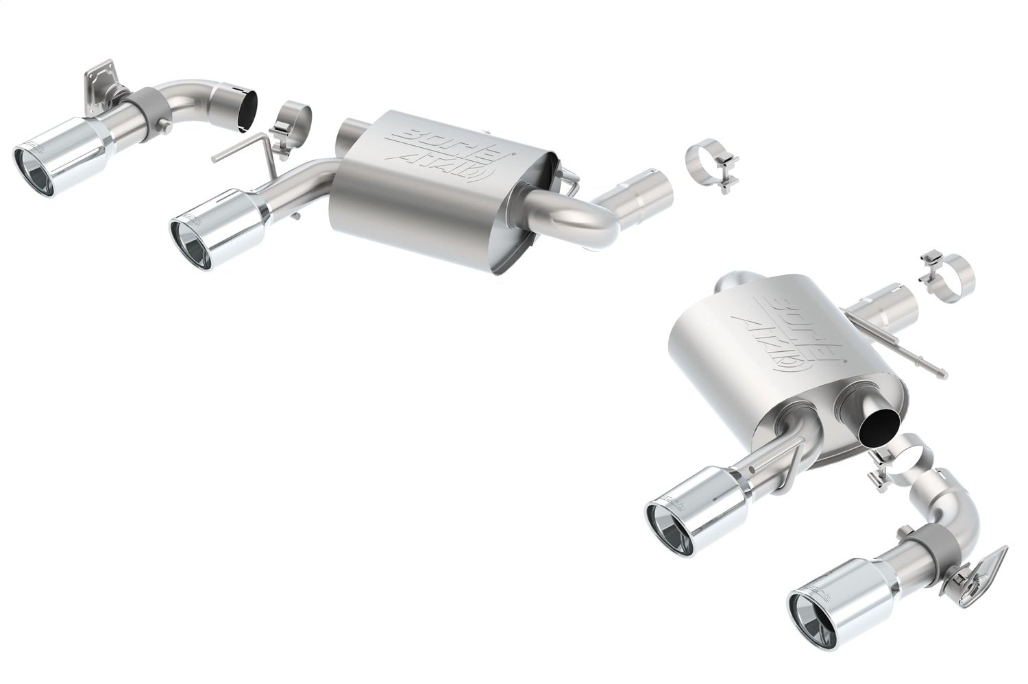 Borla 11925 Axle-Back Performance Exhaust System 2016-2023 Chevrolet Camaro Ss V8 T-304 Stainless Steel Atak Sound Dual Split Re