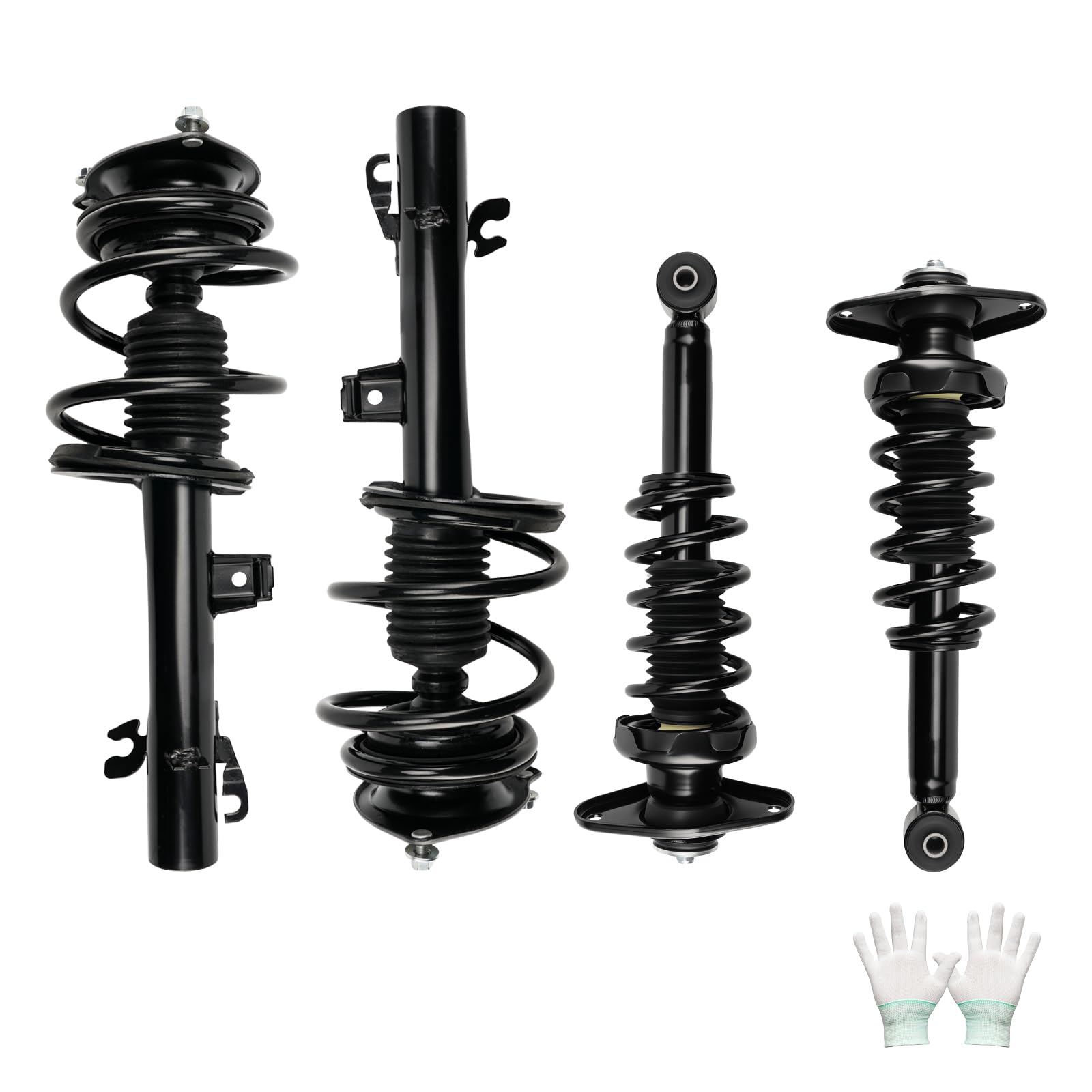 KAX Complete Struts w/Coil Springs Replacement Strut Shocks Assembly 171112L,171112R,172265,172266 for Mini Cooper 2002-2006 Fro
