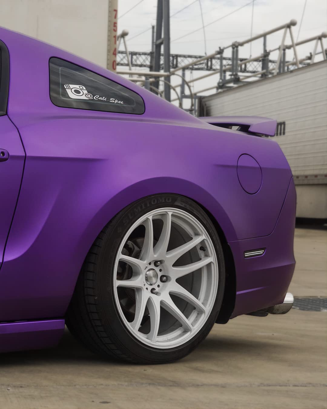 Vvivid+ Premium Vinyl Wrap Film (1.5Ft X 5Ft, Matte Metallic Purple)
