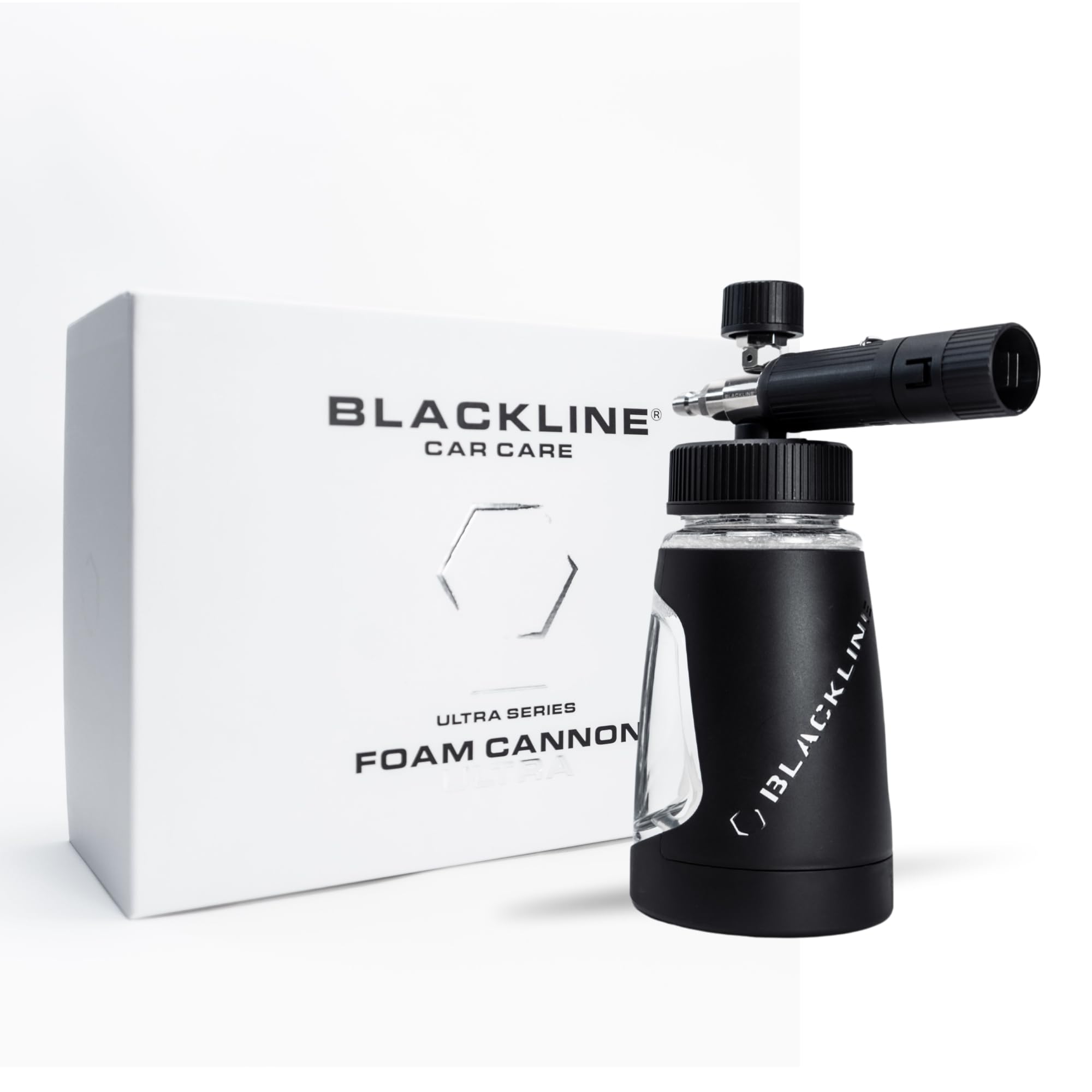 BLACKLINE ULTRA Series Foam Cannon 3.0, Adjustable Snow Foam Lance for Pressure Washer, Heavy-Duty Car Wash Foam Cannon with 1/4