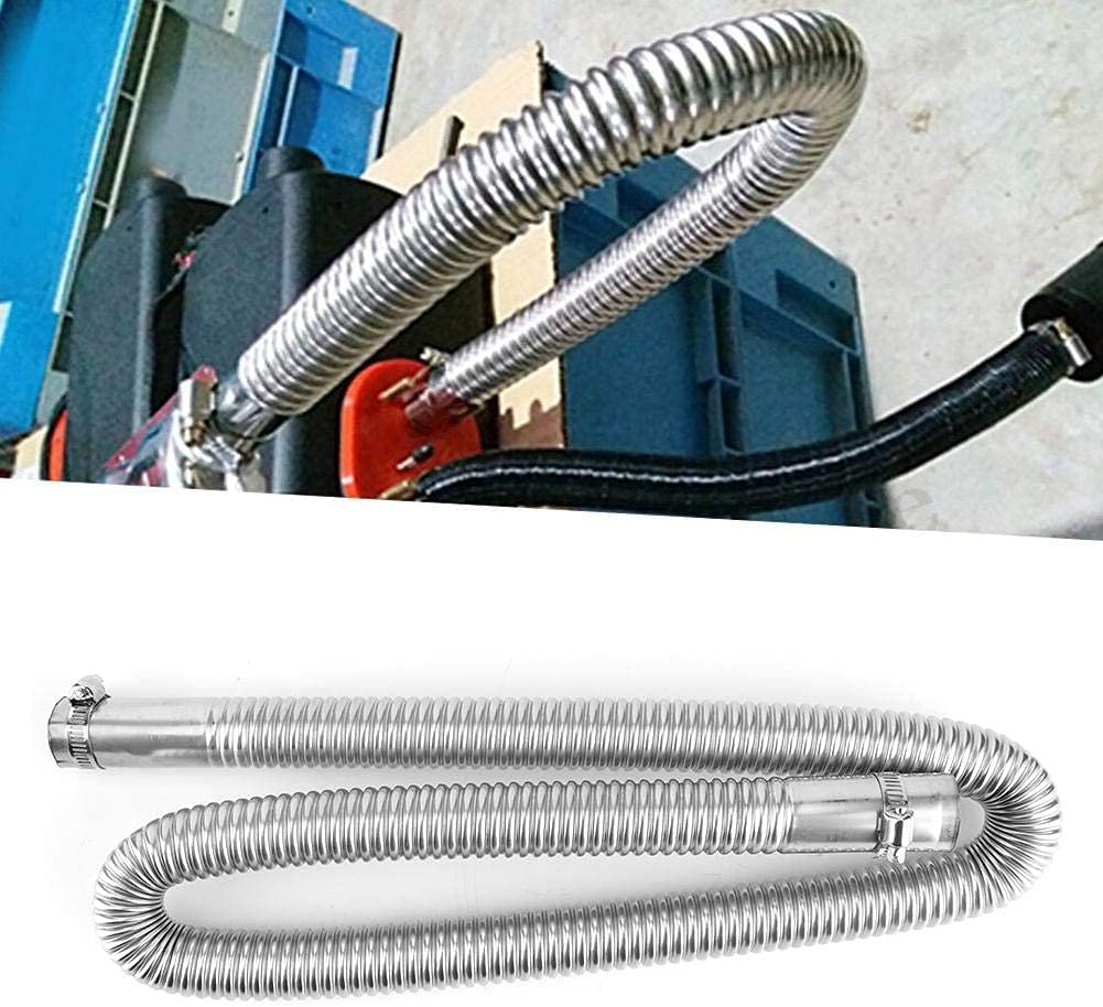 Xximuim Parking Air Heater Exhaust Pipe, Stainless Steel, 200cm, Model Exhaust123, Popular Color, Diesel Gas Vent Hose