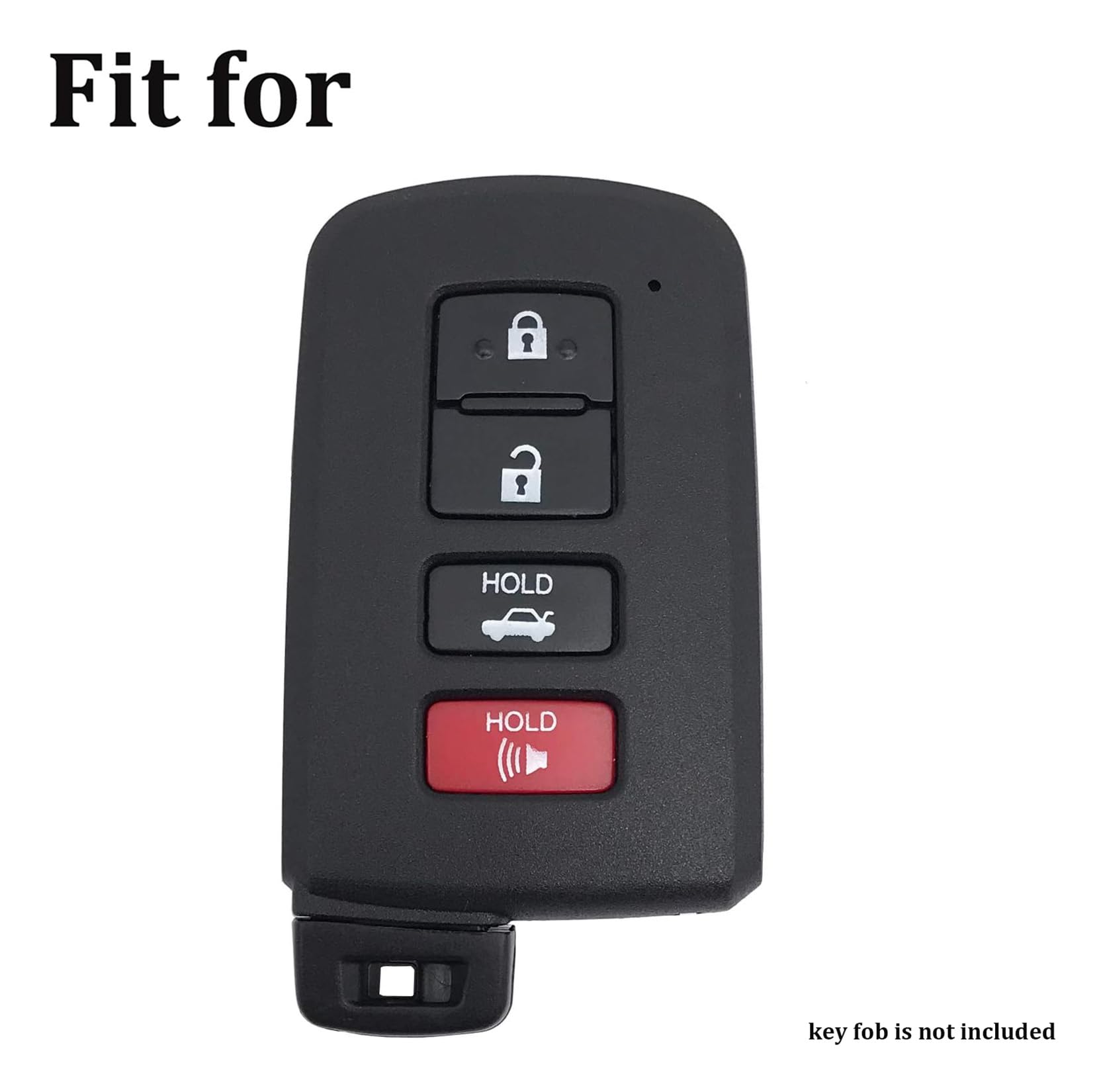 Arruweer Key Fob Cover For Toyota Soft Tpu Key Fob Case Holder Protector Compatiable With Toyota Avalon Camry Corolla Rav4 Sequo