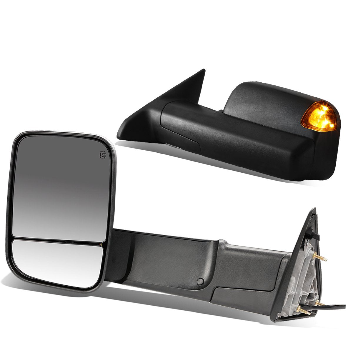 DNA Motoring TWM-013-T888-BK-AM Pair of Towing Side Mirrors