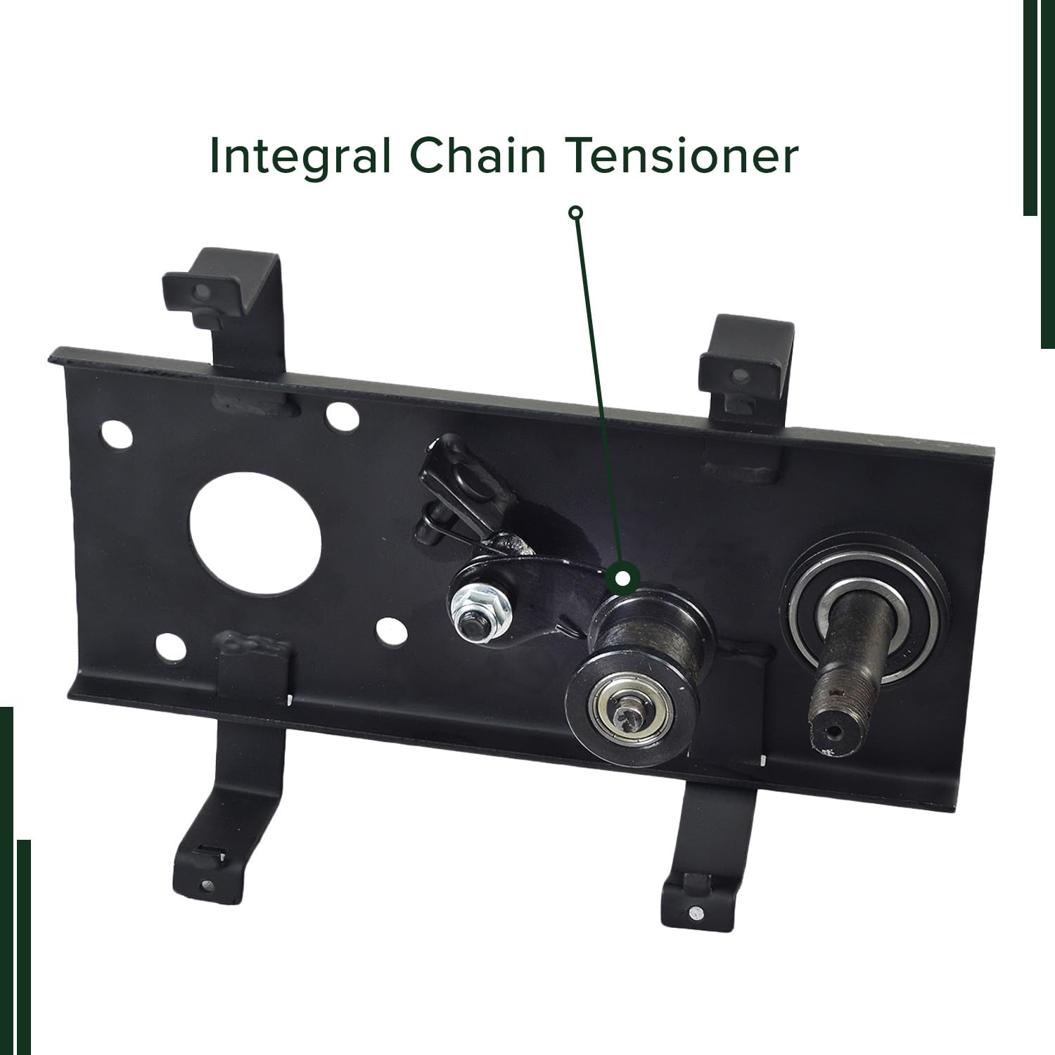 AlveyTech Heavy Duty 9-3/4'' Long Jackshaft Assembly - Durable Jackshaft with Chain Tensioner, Replacement Parts for Coleman BT2