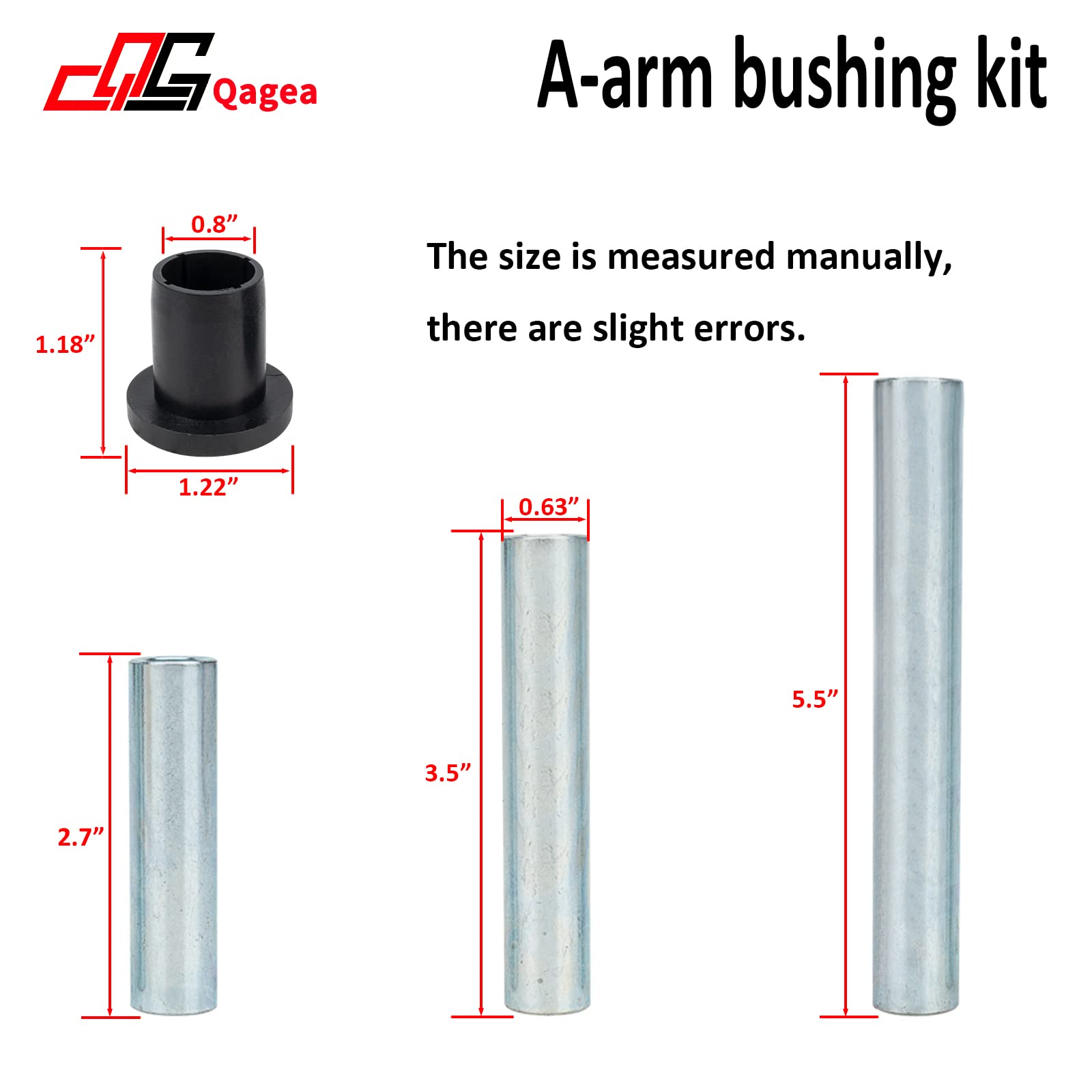 Heavy Duty A-Arm UHMW Control Arms Bushing Kit Replacement for 2019-2020 Polaris Ranger XP 1000 Crew Cab, Replace AAB-P-RAN1K-00