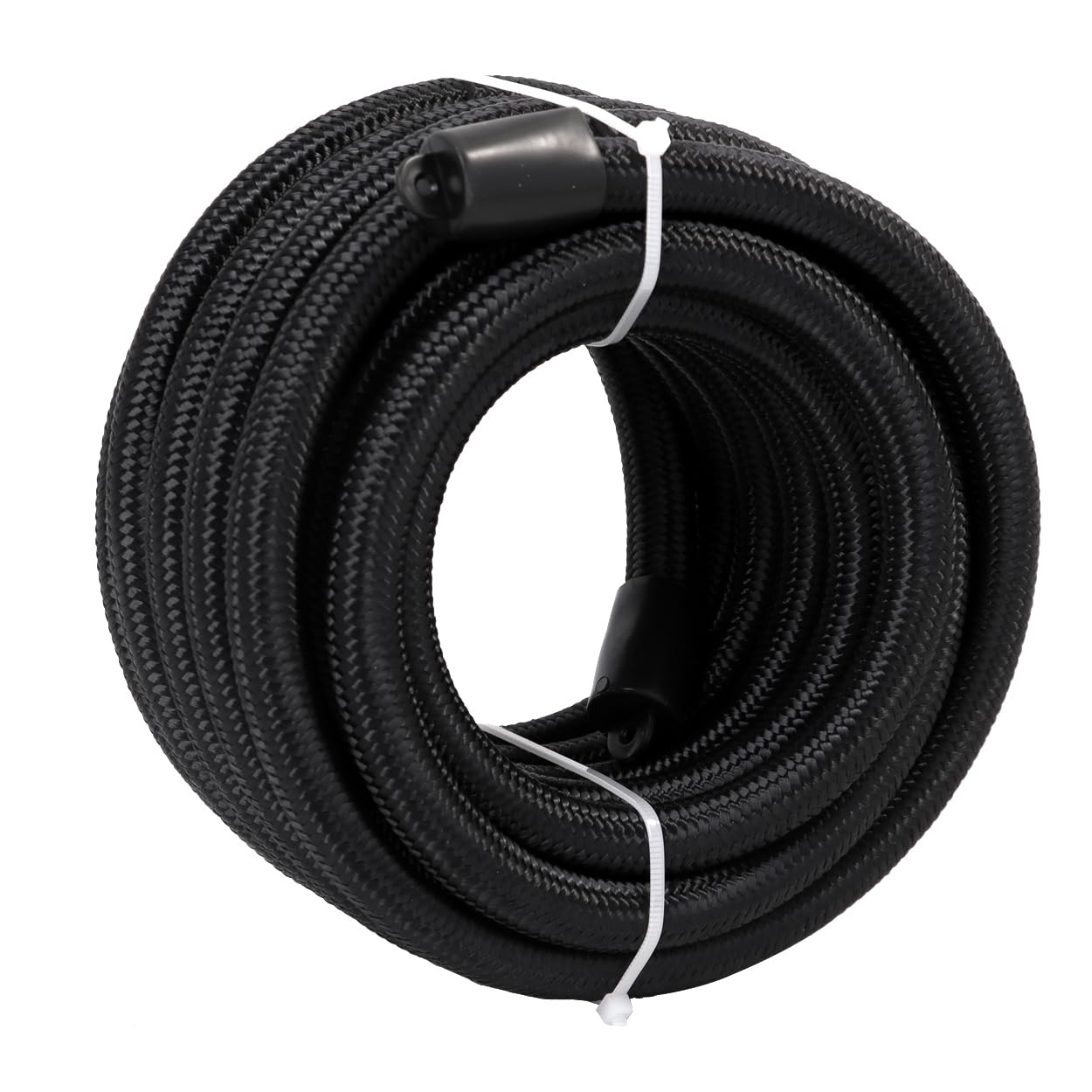 LokoCar 10AN Fuel Line AN10 Fuel Hose Nylon Braided CPE 20FT Black