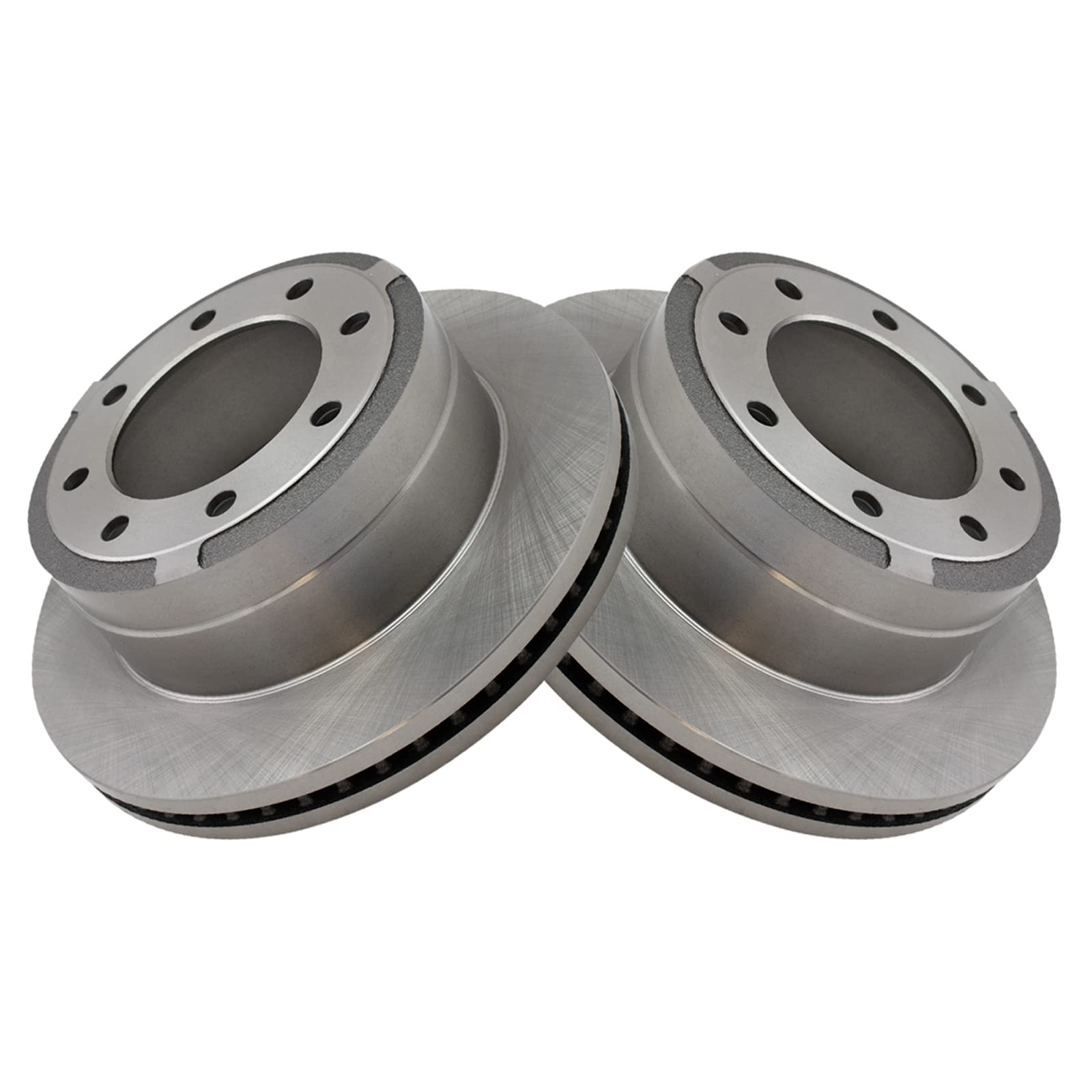 Trq Rear Brake Rotors Set Vented Compatible With 2013-2022 Ford F-250 Super Duty F-350 Super Duty