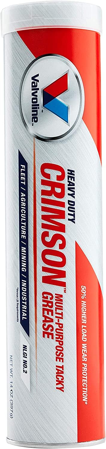 Elite Tool Center 10 Pack Multi-Purpose Grease, Lithium, 14 oz Cartridge, Crimson Red