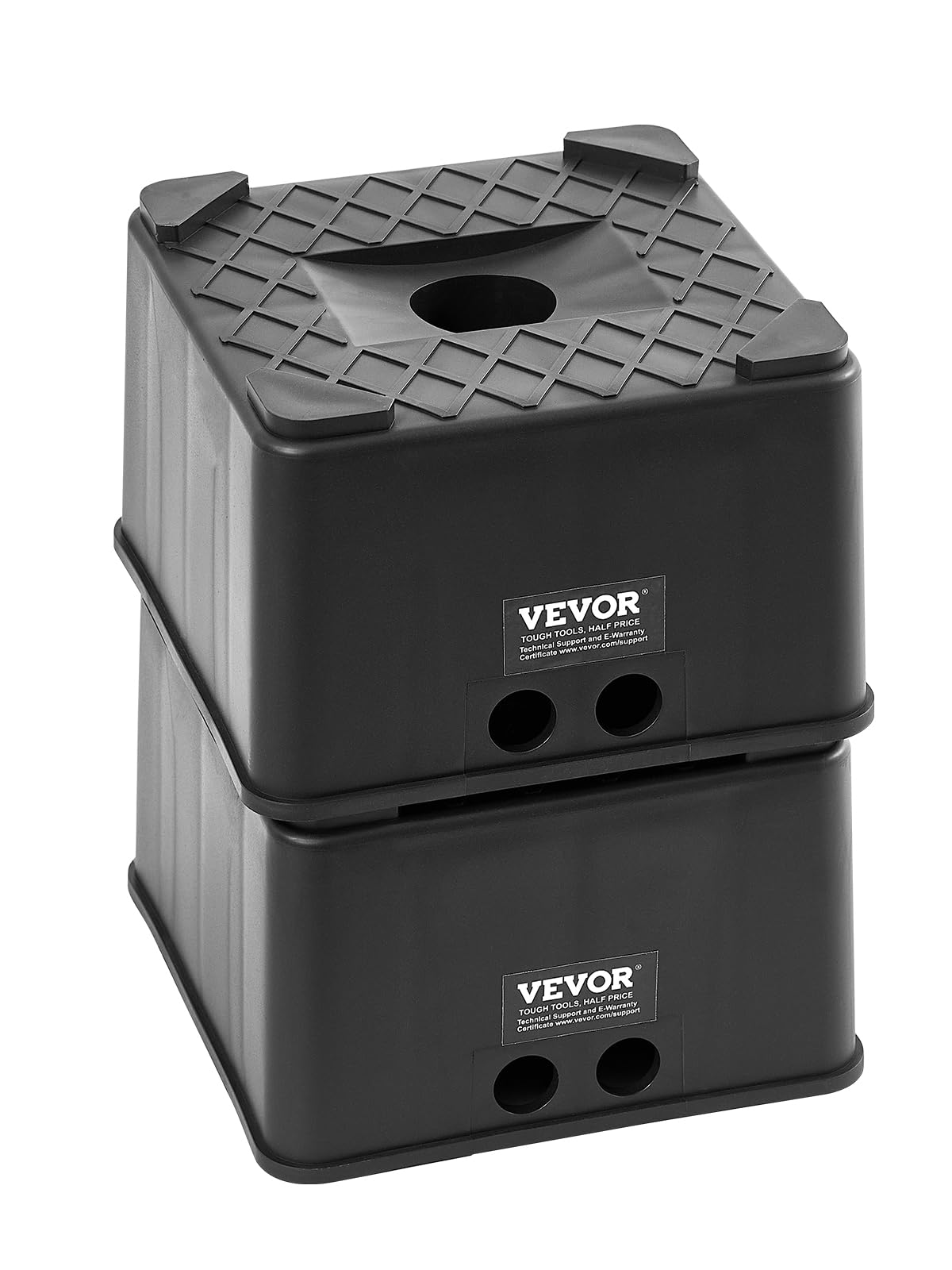 VEVOR Trailer Jack Blocks, 6 High Heavy Duty RV Leveling Blocks, Each with 6000 lbs Capacity, as RV Jack Stand, Stool, Camper Ac