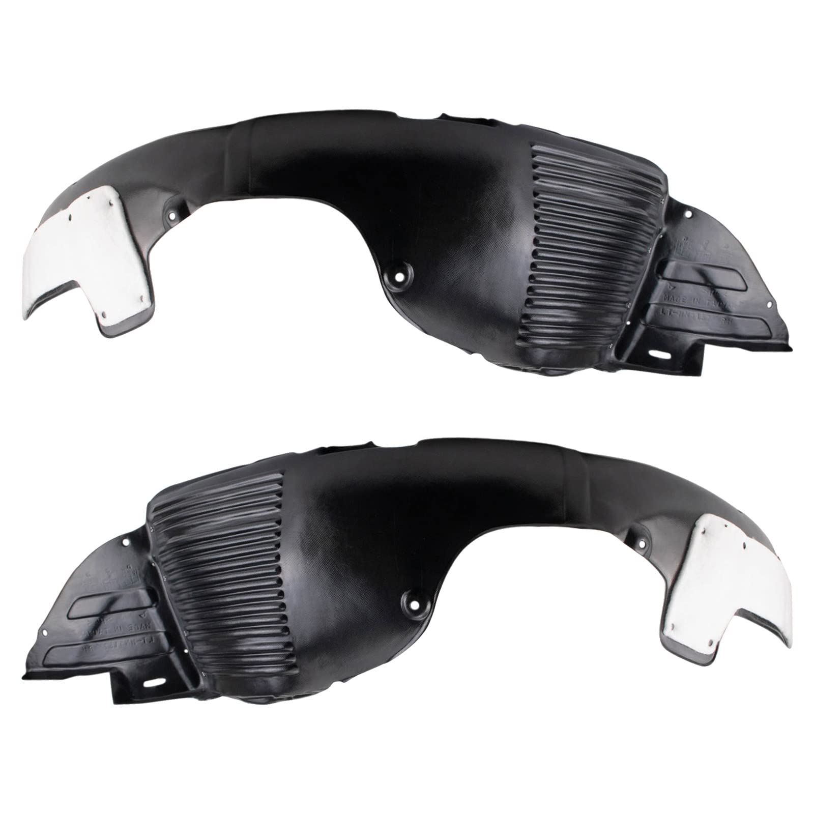 Trq Inner Fender Liner Set Compatible With 2013-2015 Hyundai Elantra Gt Hy1248138 Hy1249138