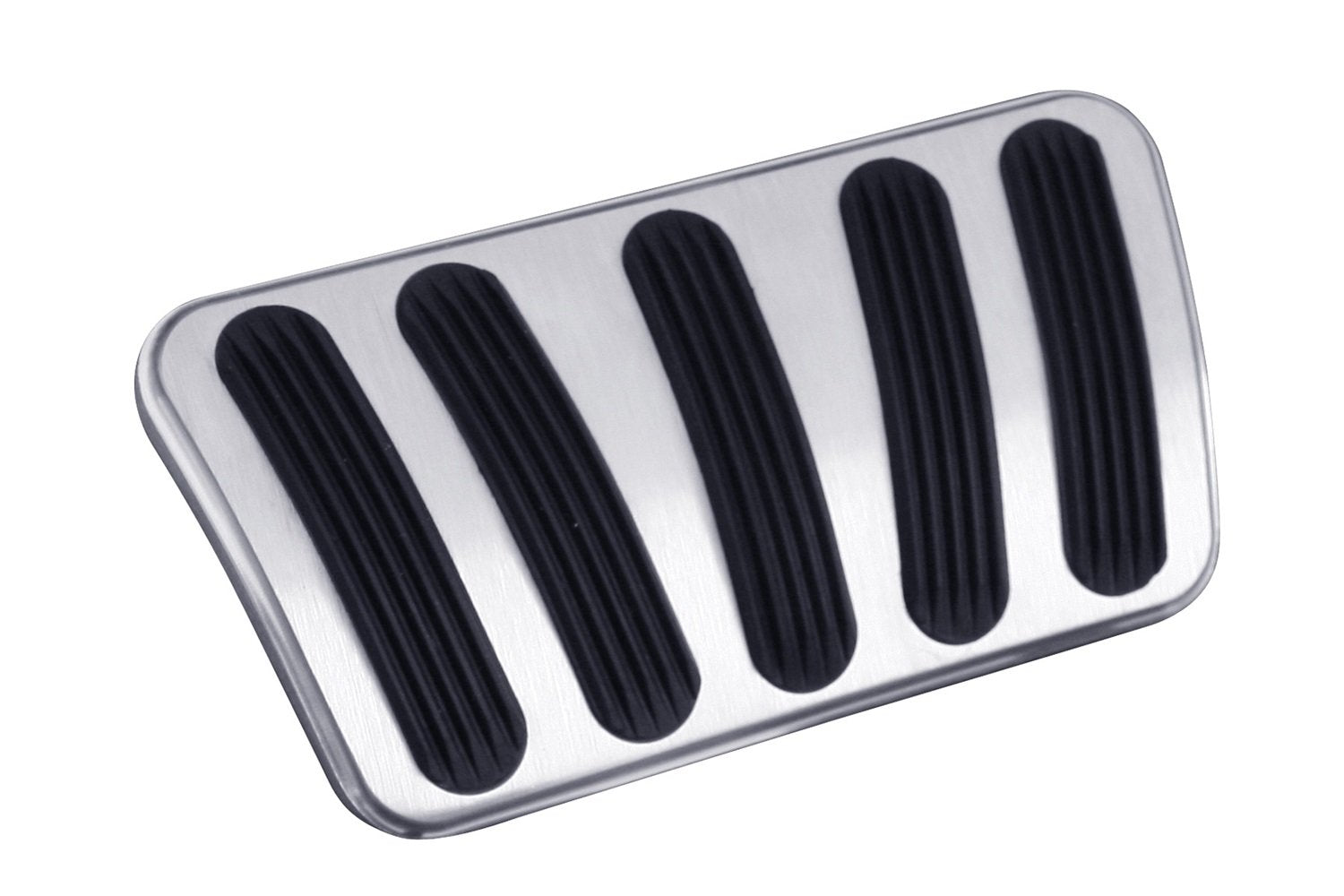 Lokar BAG-6166 Billet Aluminum Curved Automatic Brake Pad with Rubber