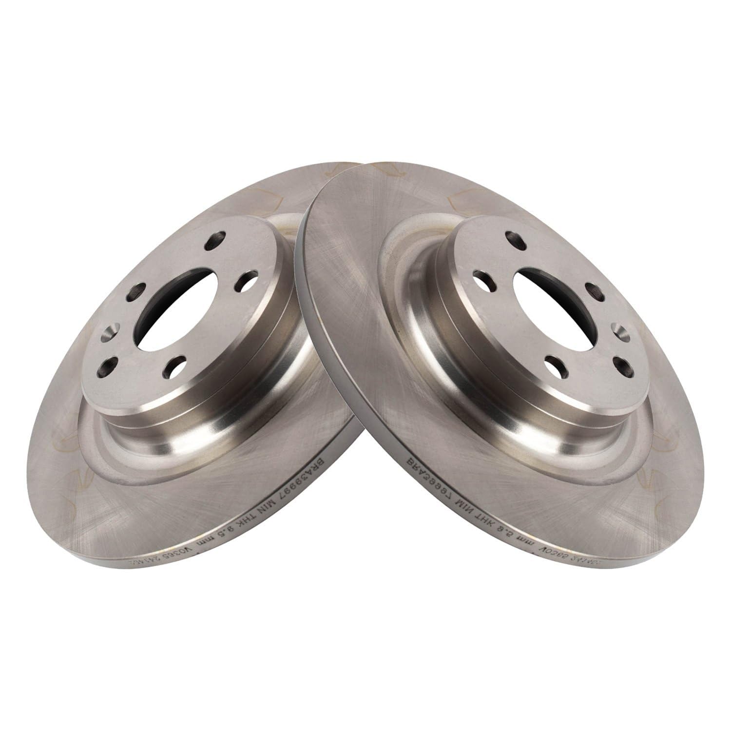 Trq Rear Brake Rotors Set Compatible With 2019-2023 Volvo S60 2017-2023 S90 2019-2021 V60 2020-2023 V60 Cross Country 2018-2021