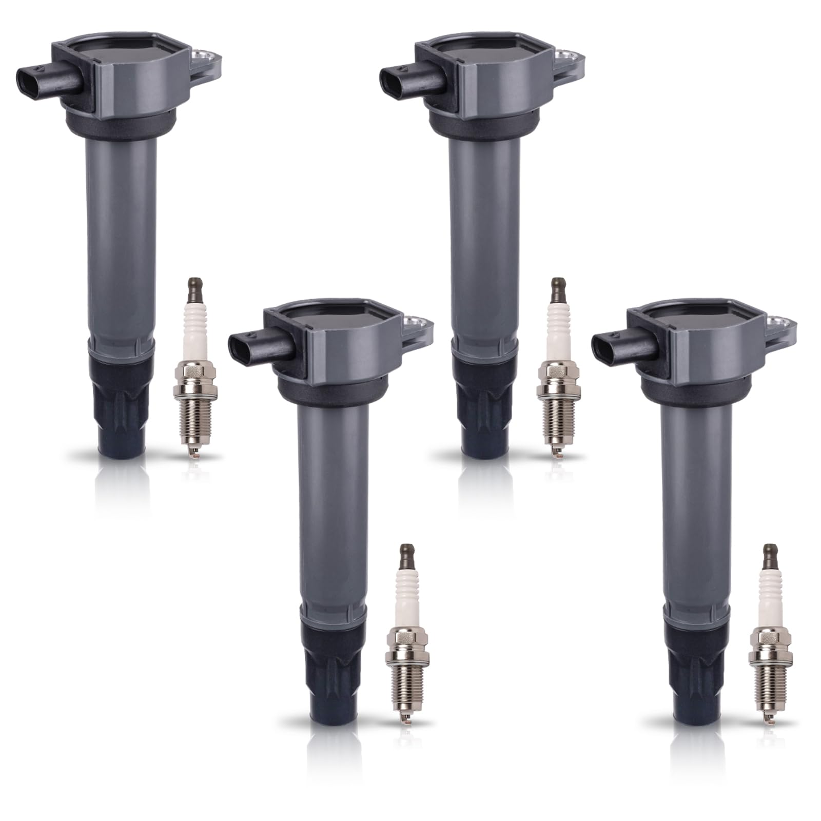 ENA Set of 4 Ignition Coil Pack 5224 Spark Plugs 2.4 2.0 L4 Compatible with Jeep Patriot Compass Dodge Journey Caliber Chrysler 