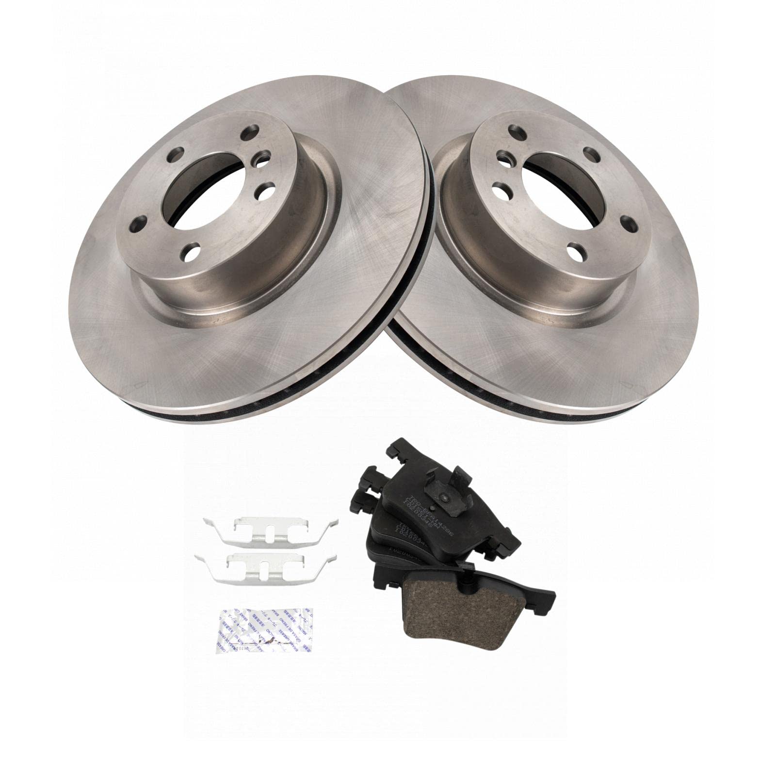 Trq Front Brake Pad & Rotor Kit Brake Pads Brake Rotor Ceramic Compatible With 2011-2017 Bmw X3 2015-2018 X4