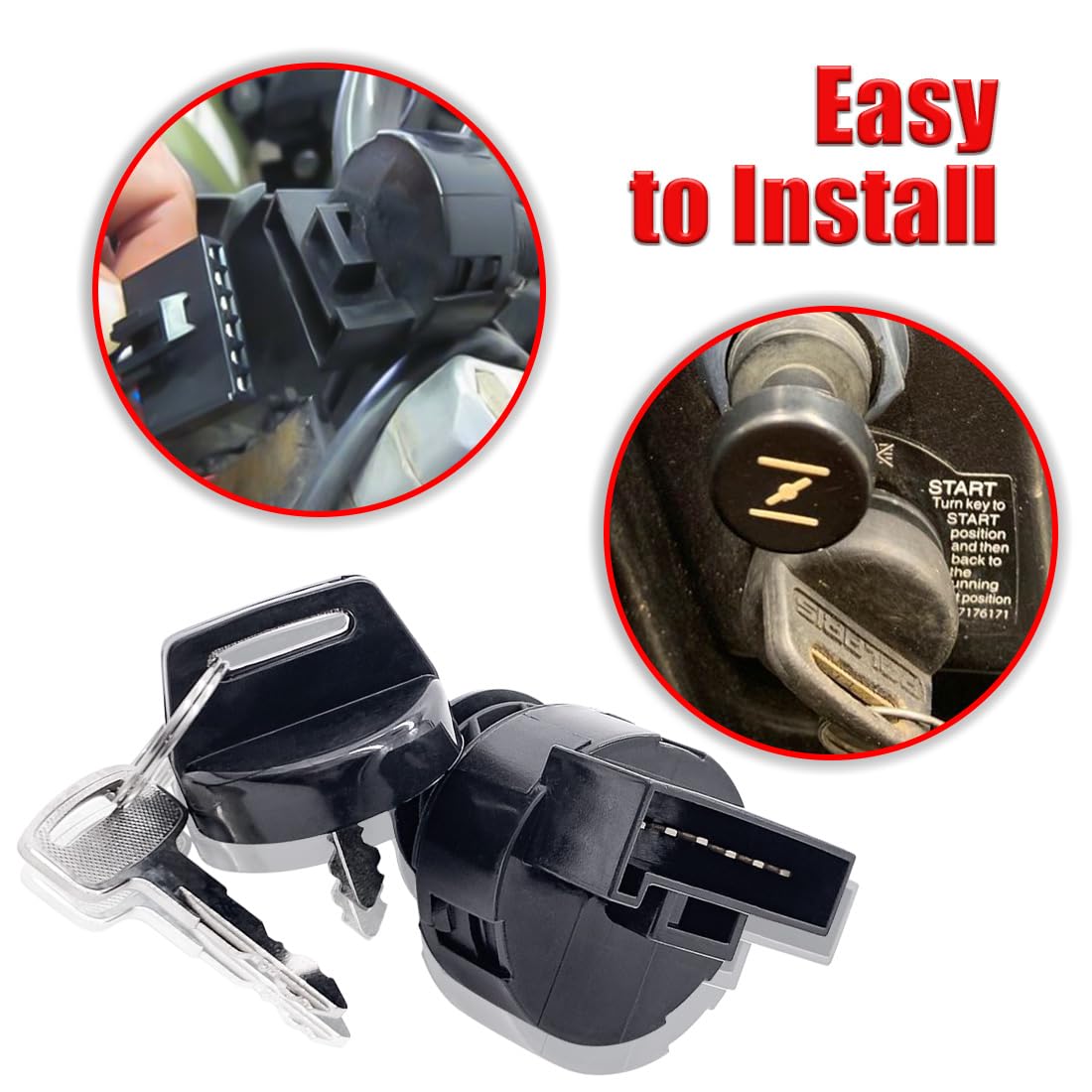 6 Pins 4 Position Ignition Key Switch Fits For Polaris Sportsman 325 Ace Efi, Sportsman 500 550 570 850 X2 500, Ranger 570 Efi 2