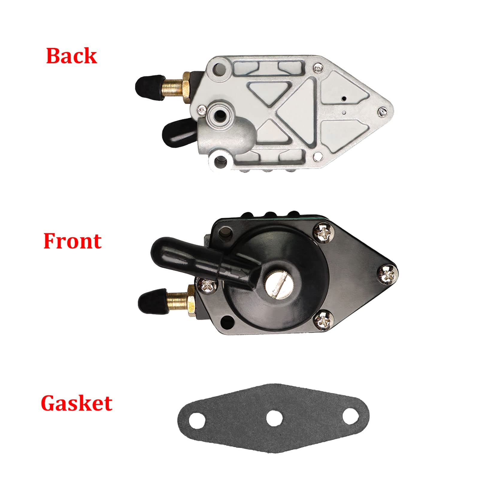 Outboard Fuel Pump 18-7352 With Gasket Evinrude Fuel Pump 438556 433390 385784 Compatible With Johnson Evinrude 25-140Hp Boat Mo