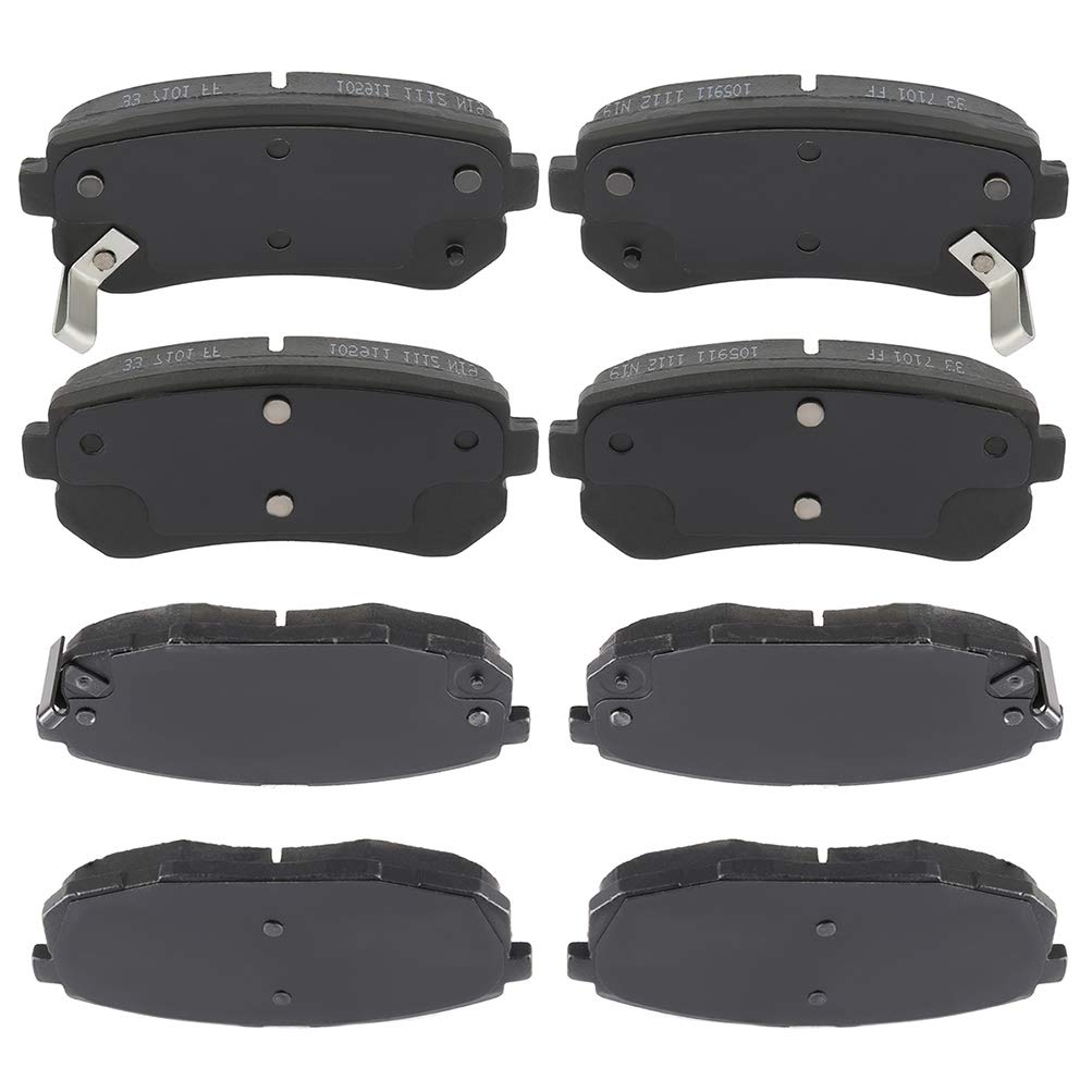 Cciyu D1397 D1157 Front & Rear Professional Ceramic Brake Pads Set Fit For 2009-2012 For Hyundai Elantra,2010-2013 For Kia Forte