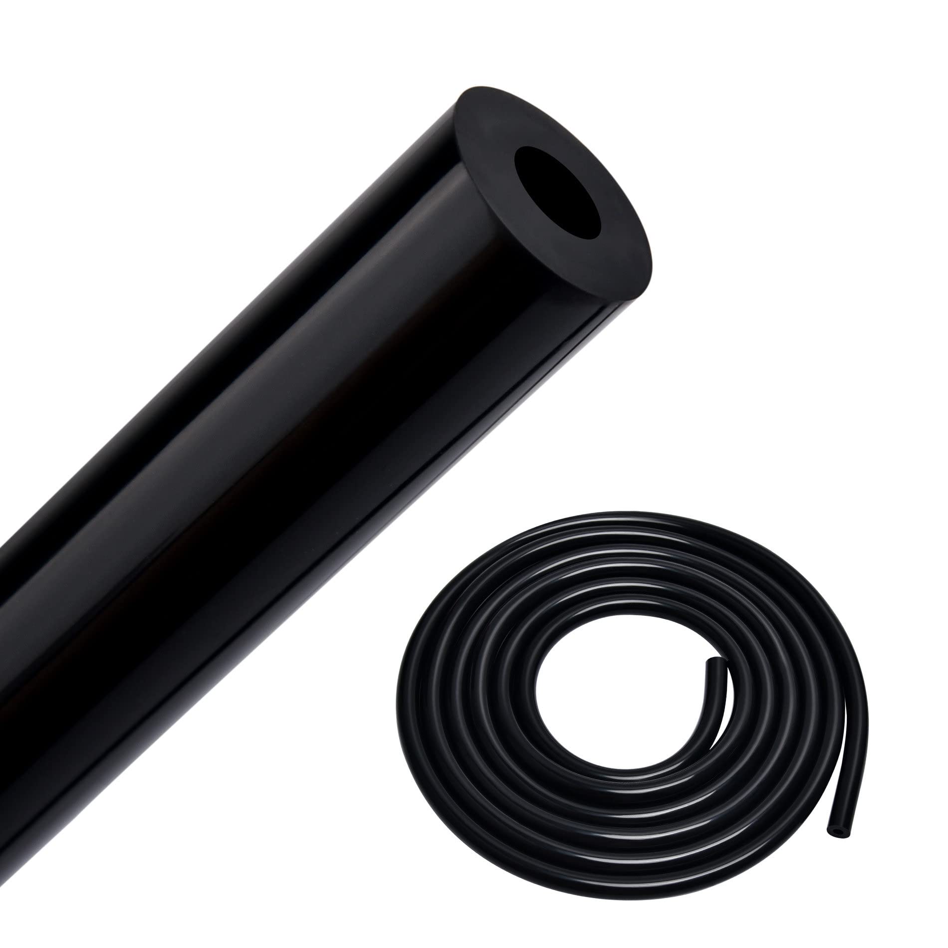 Evil Energy 1/4 Silicone Vacuum Tubing Hose Line 10Ft 130Psi Max Pressure Black (6Mm Id)