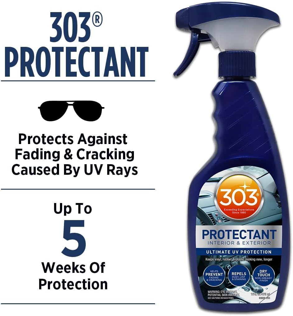 303 Products Automotive Protectant Spray Bundle - 16 Fl Oz (Pack of 2) - Versatile Car Care Solution