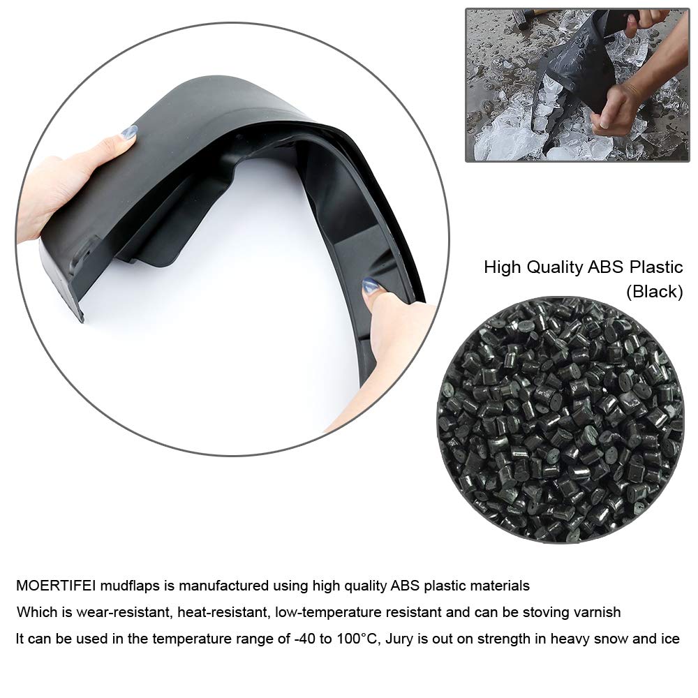 Moertifei Car Mudguard Fender Mud Flaps Splash Guards Compatible With Lexus Es 2013-2018 Es 350 / Es 300H