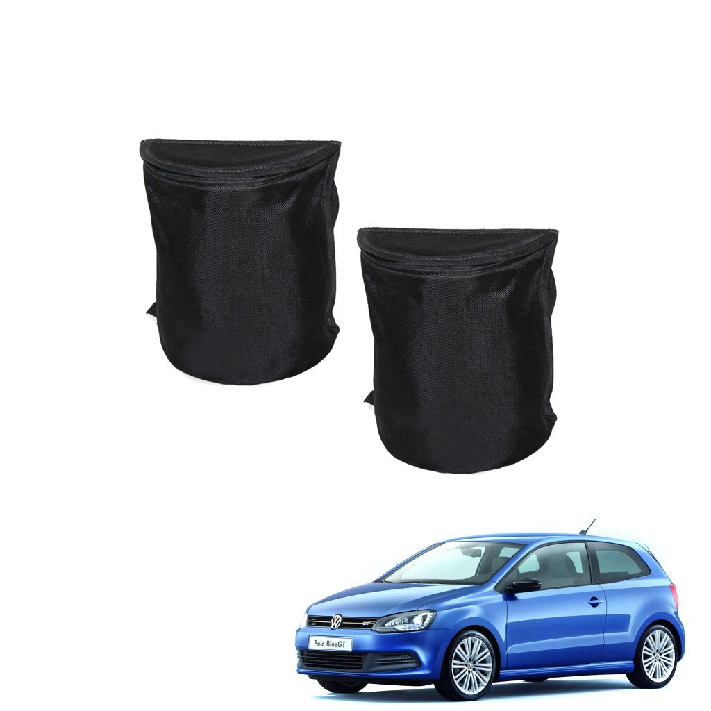 Kozdiko Semi Cylindrical Car Dustbin Set of 2 Pcs for Volkswagen Polo GT