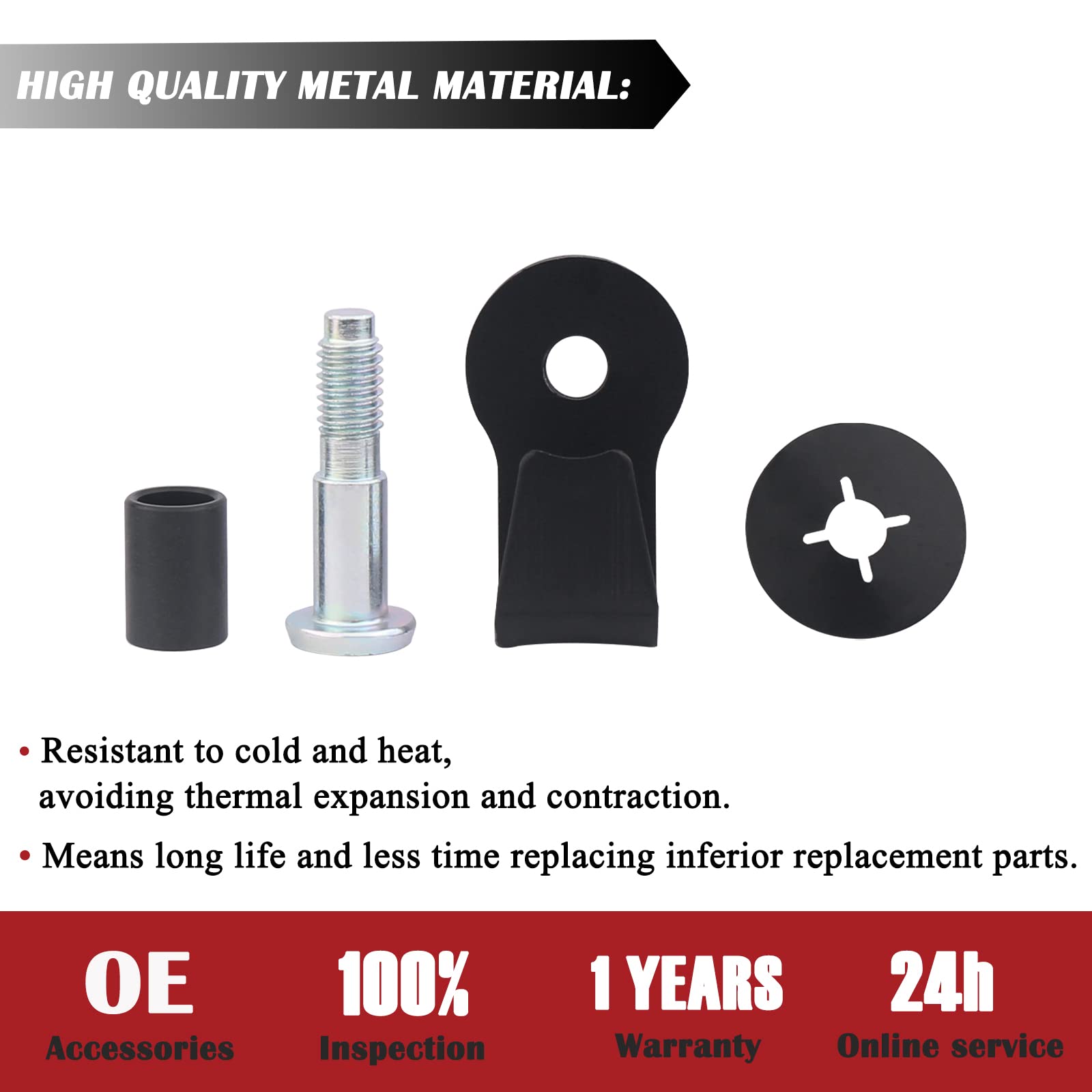Tqponly Door Striker Bolt, Compatible With 1980-1997 Ford/1987-1989 Lincoln/1981-1990 Mercury Replaces 38448 E9Az-5422008-A