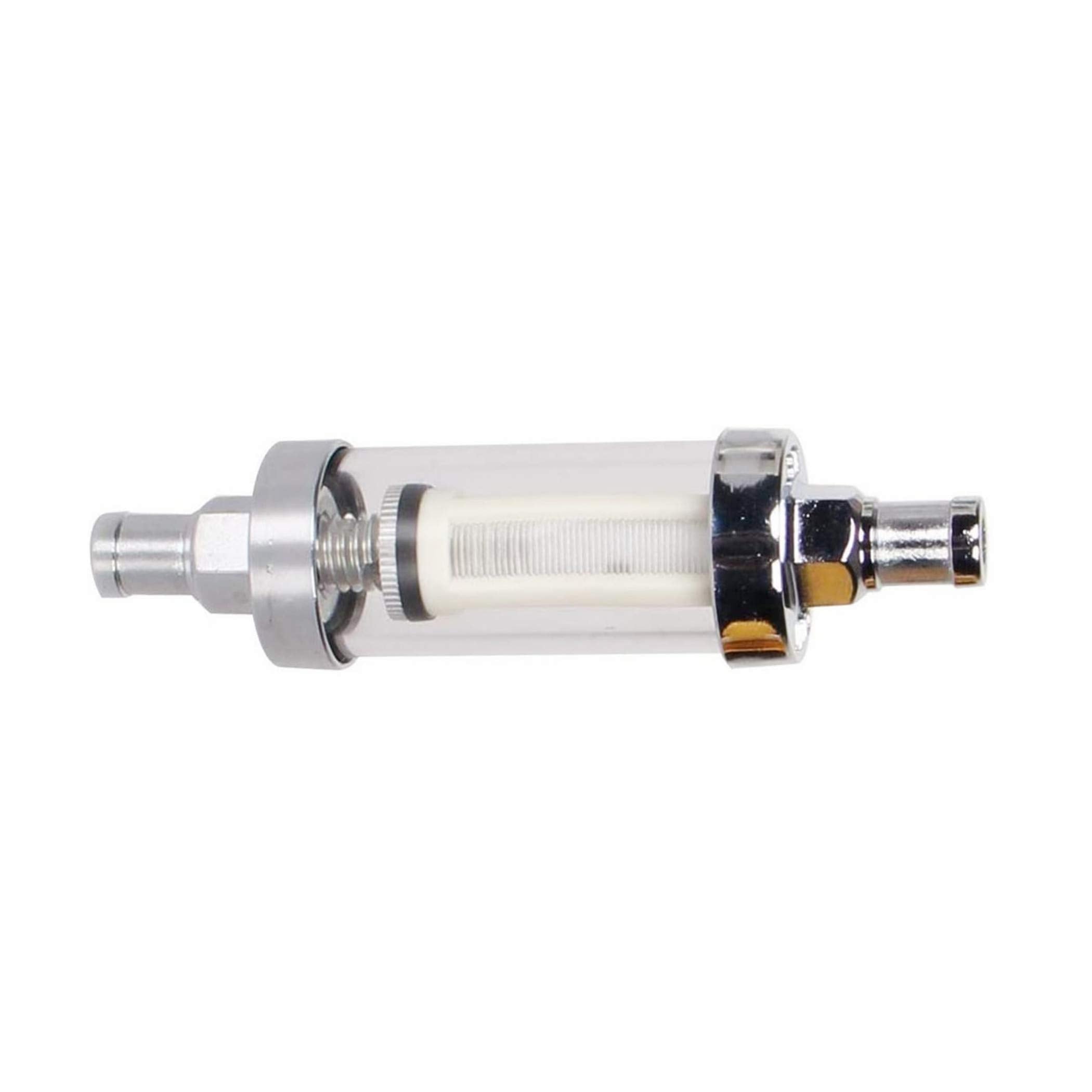 Universal Fuel Pump Filter, Carbole 9748 Universal 3/8' Inlet/Outlet Fuel Filter Clear View - Glass