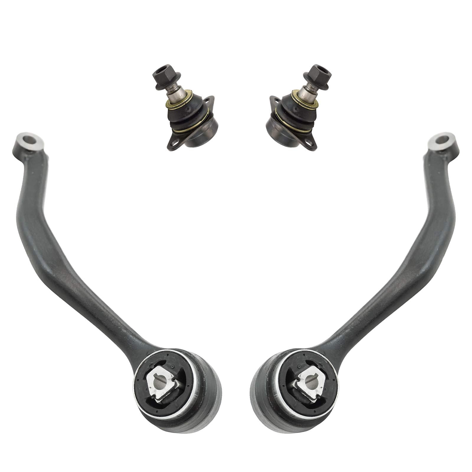 TRQ Front Control Arm with Ball Joint Set Compatible with 2004-2007 BMW X3