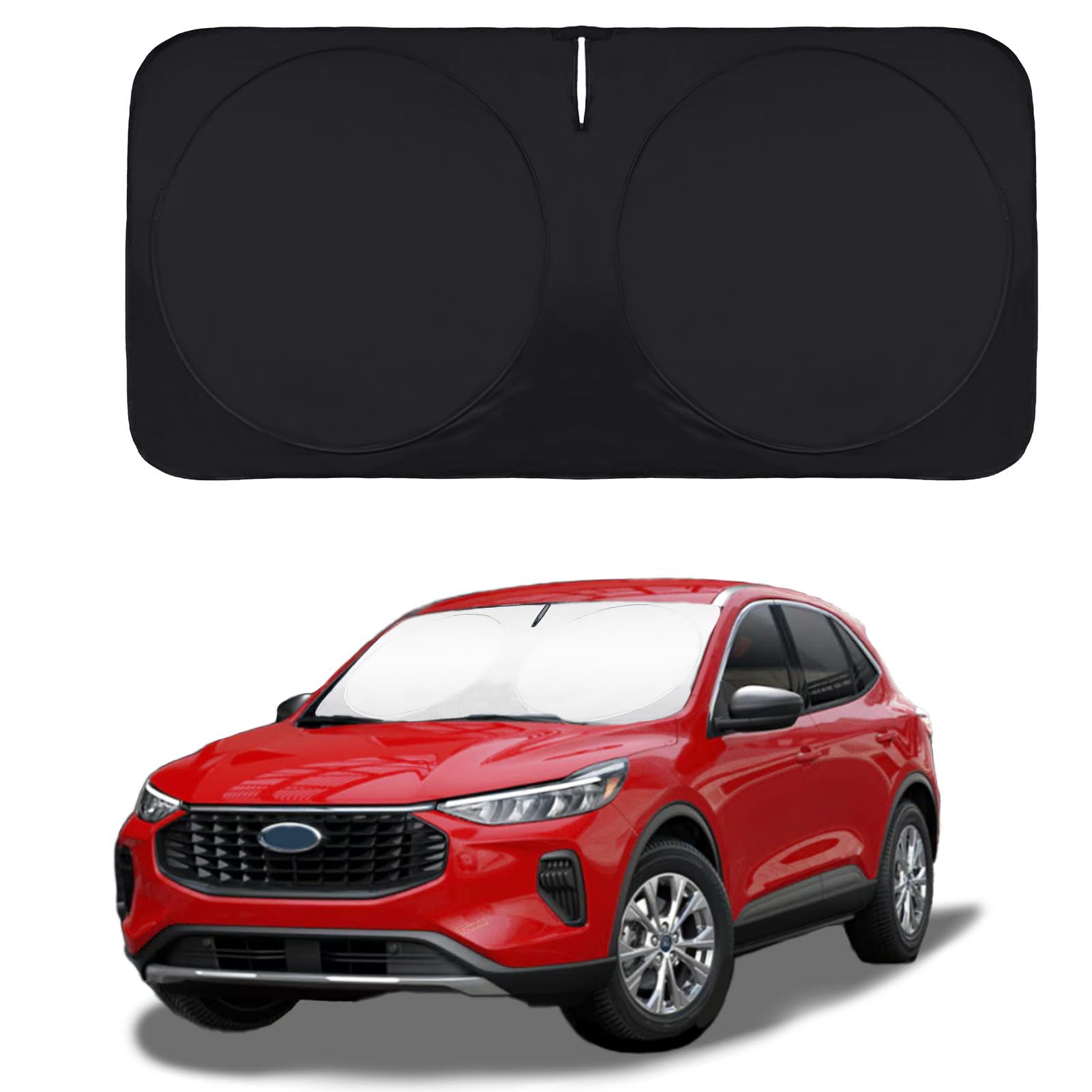 For 2022 2023 Escape Suv Sun Shade Sunshade Windshield Cover, Thicken 2-Layer Foldable Front Window Sun Visor Protector For 2020