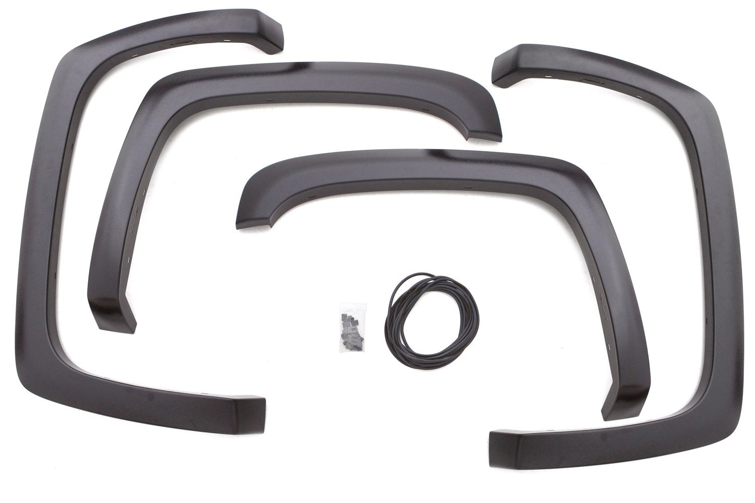Lund SX106S Elite Series Black Sport Style Standard Front and Rear Fender Flare, 2007 to 2013 Chevrolet Silverado 1500, 2007 to 