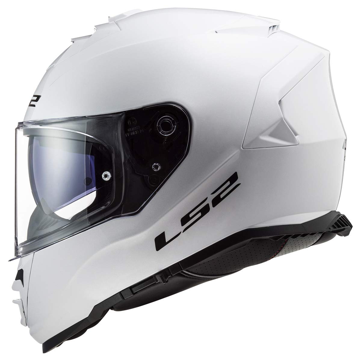 Ls2 Helmets Assault Full Face Motorcycle Helmet W/Sunshield (Gloss White - X-Large)