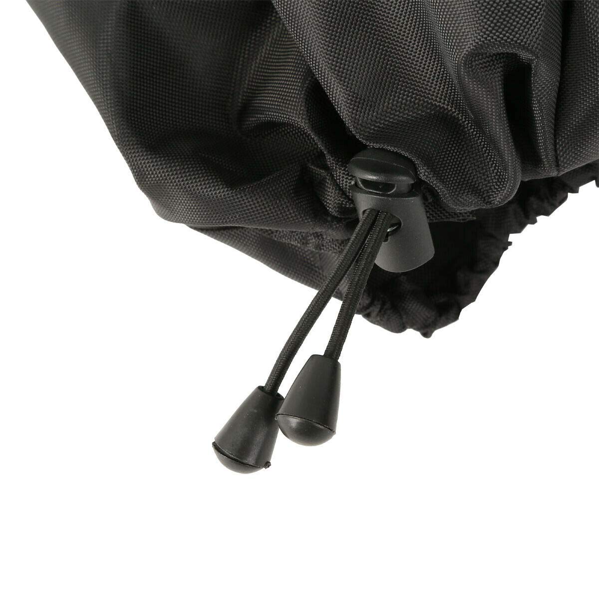 WOWTK Waterproof Saddlebag Speaker Lid Covers for Harley Touring Models 1994-2024, Black, Nylon, Model TK-G-0087-B