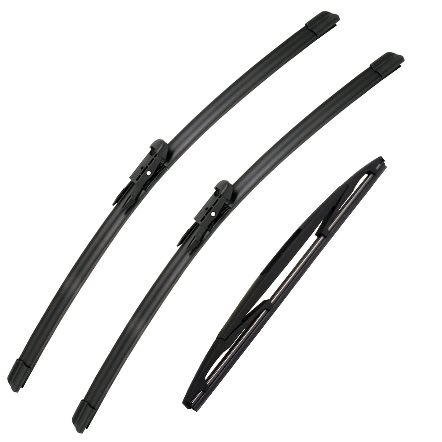 3 Wipers Set For 2008 2009 2010 2011 2012 Ford Escape, Windshield Wiper Blades Original Equipment Replacement Front And Rear- 20