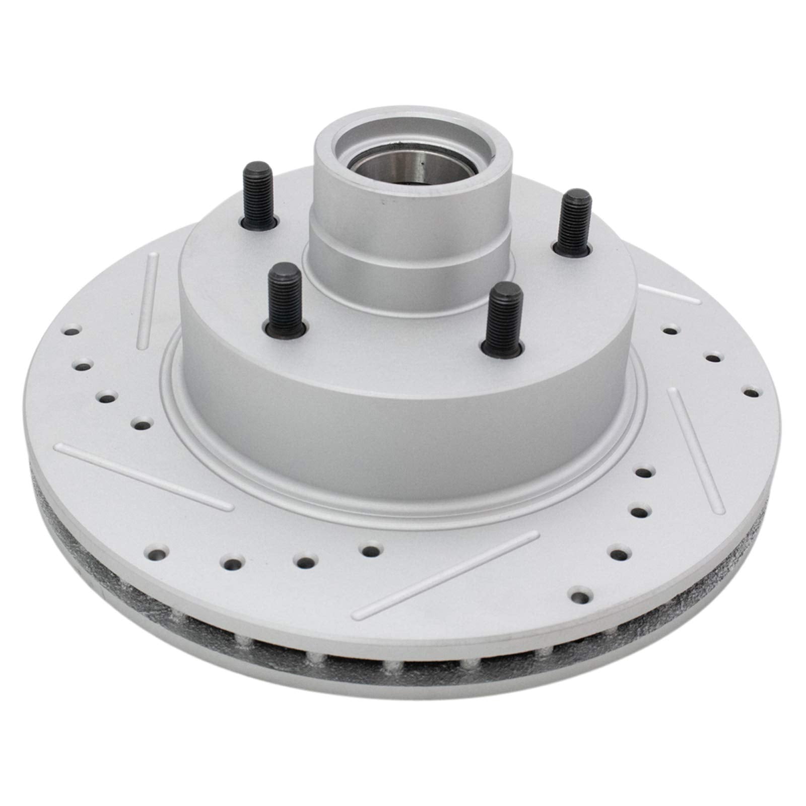 Trq Front Performance Brake Rotor Drilled Slotted Pair Set For Oldsmobile/Buick/Pontiac/Chevy/Gmc/Cadillac