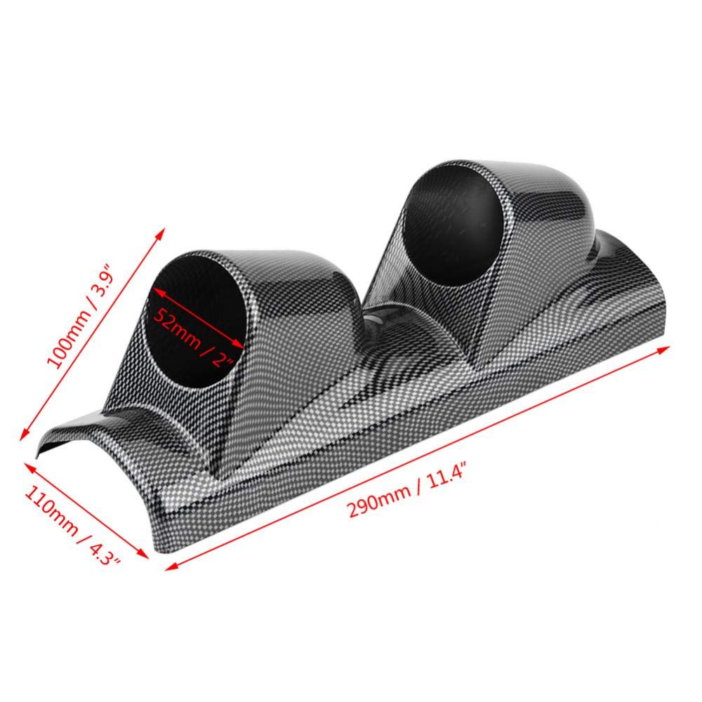 Universal Heavy Duty Racing Sport Meter Gauge Pillar Mount Pod Holder Bracket Gauge Holder Single Hole/Dual Hole/Triple Hole (Optional)(Dual Control)