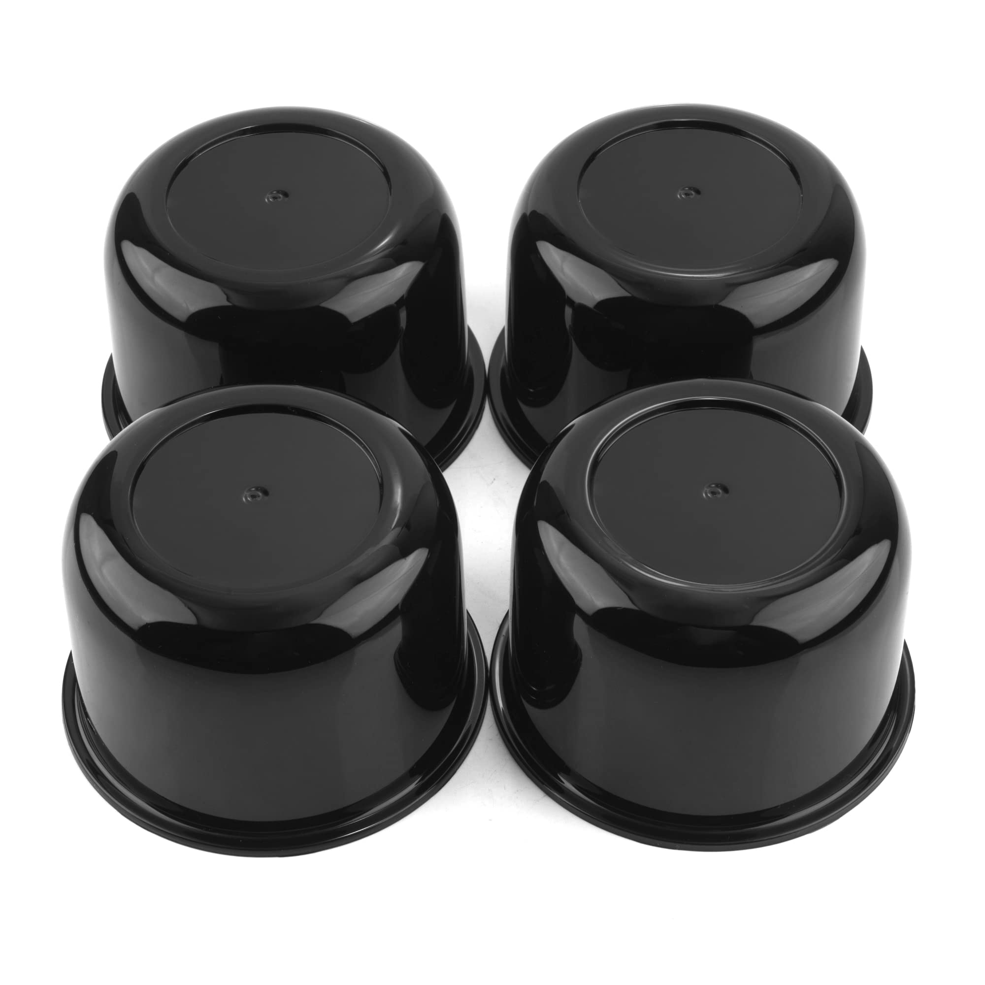 RTRHINOTUNING Push-Thru Center Caps, 3.25" Hub, ABS Plastic, Black, Compatible with Eagle ALLOYS 5x4.5 & 5x4