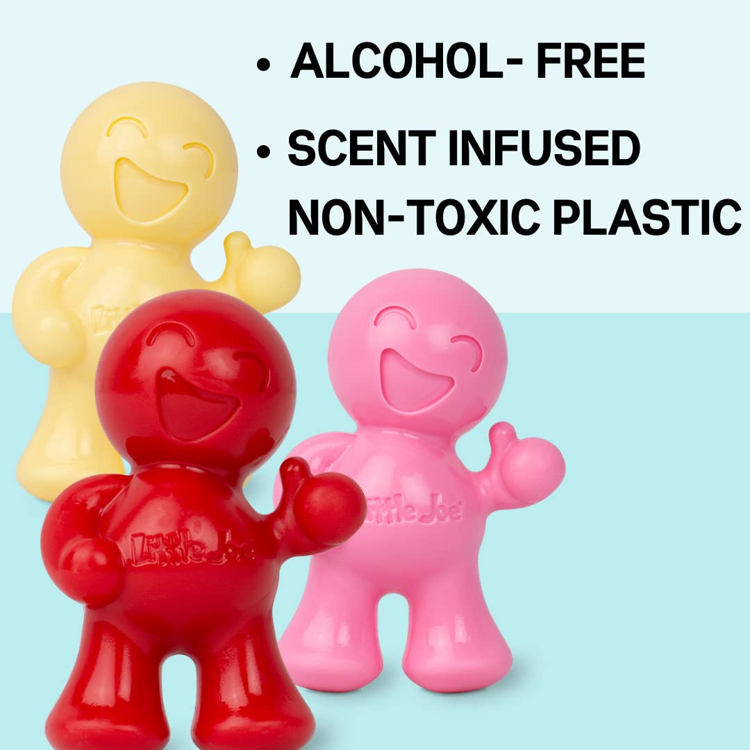 Little Joe 96407-6Pk Cherry Scent Car Air Freshener Clips To A/C Air Vent Uses Alcohol-Free Fragrance Oil Is Non-Hazardous And Non-Toxic Plastic, Pack Of 6