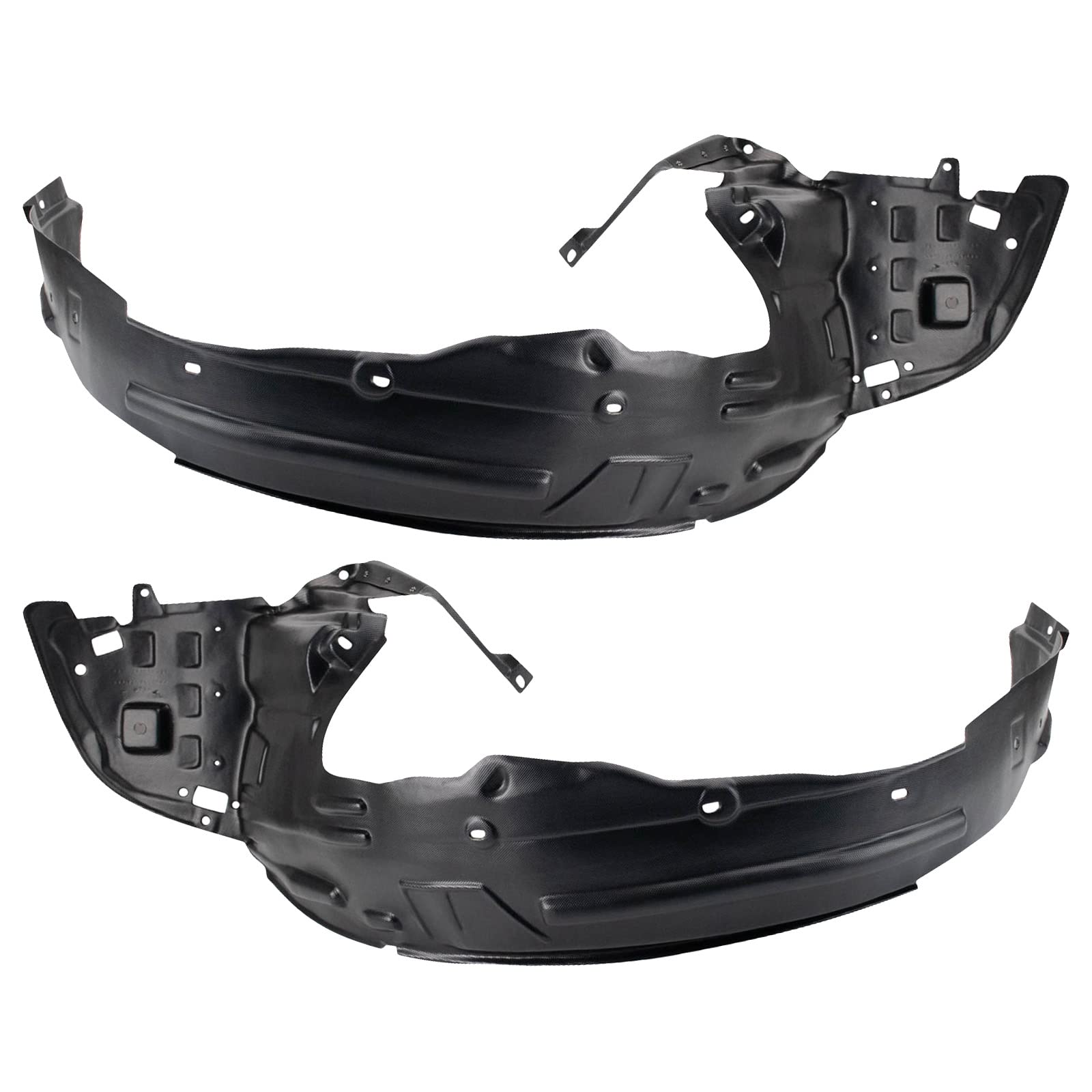 Trq Inner Fender Liner Set Compatible With 2005-2007 Honda Odyssey Ho1248123 Ho1249124