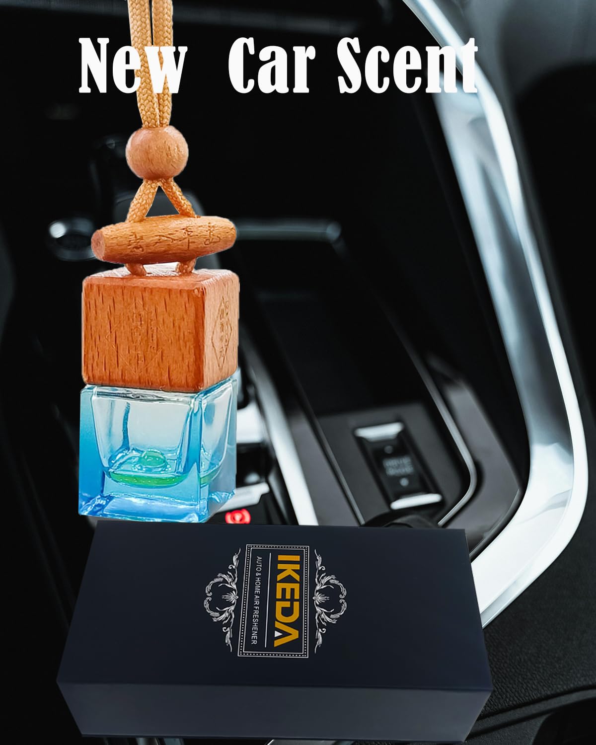 Ikeda Fragrance Car Air Freshener 8Ml Automotive Scents | 45-Days Long-Lasting Keep Fragrance | Automobile Hanging Diffuser Bott