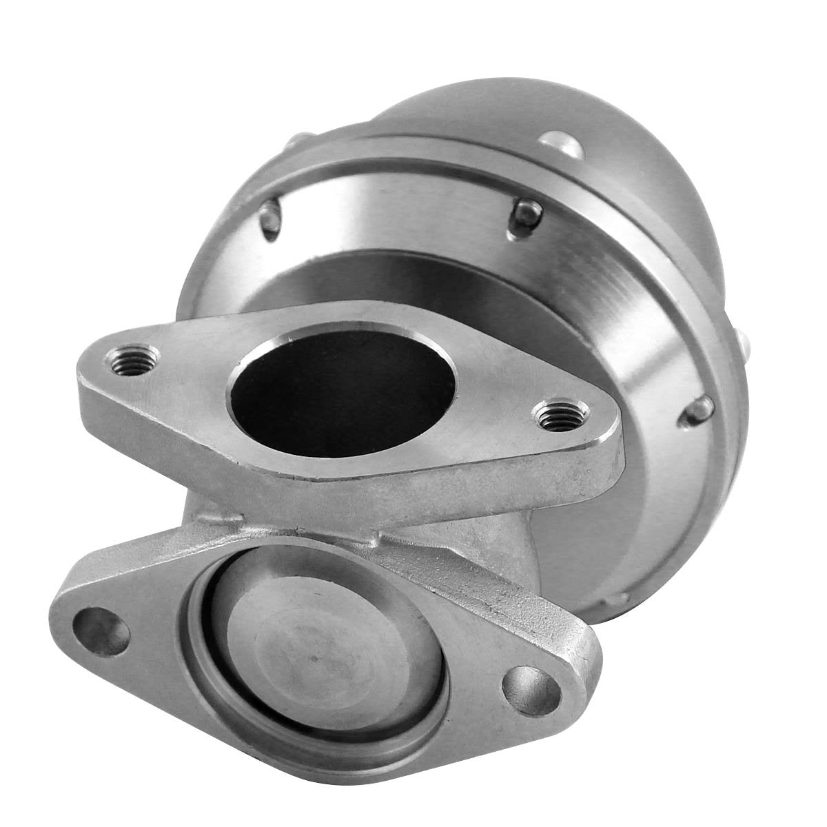 Dna Motoring Wg-38-Sl-T2 Silver Type-2 38Mm External Turbo Manifold Wastegate Bypass Exhaust