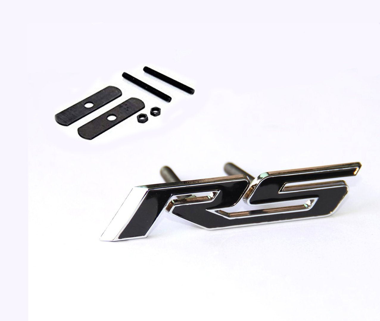 Yoaoo 1X Oem Grille Rs R S Emblem Badge 3D Logo Allloy For Camaro Gm Series Black