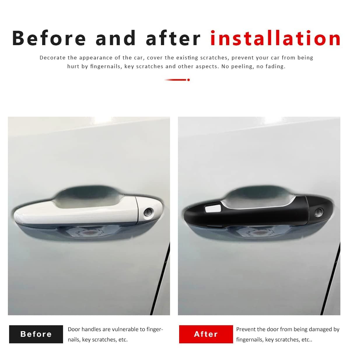 Dloveg Exterior Door Handle Cover Compatible For 2016-2020 2021 2022 2023 Toyota Tacoma Accessories Door Handle Protectors For T