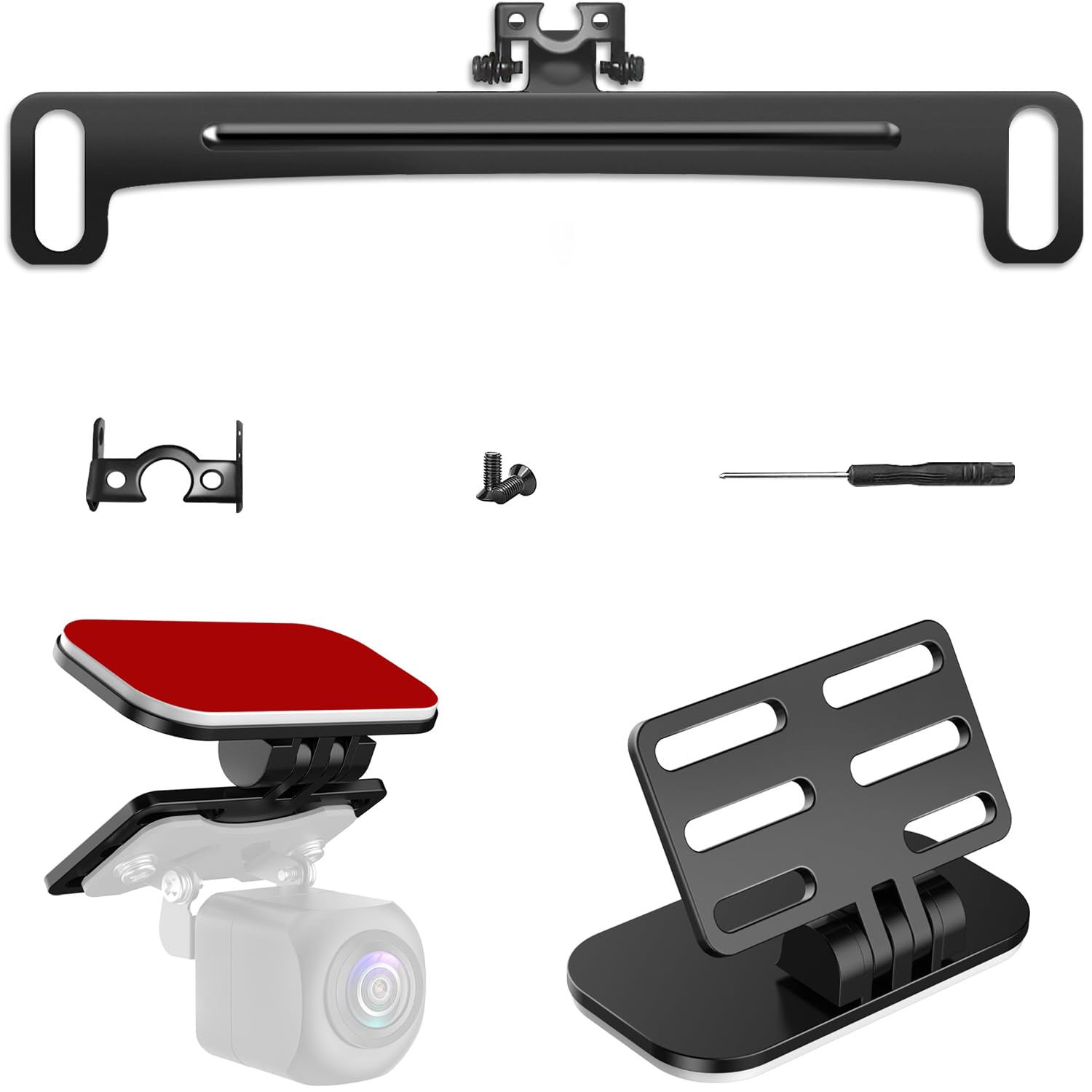 Pixelman Rear Camera License Plate Mount,Rear View Camera Mount Only,Reverse Cam Holder,Dash Cam Rearrview Camera License Plate 